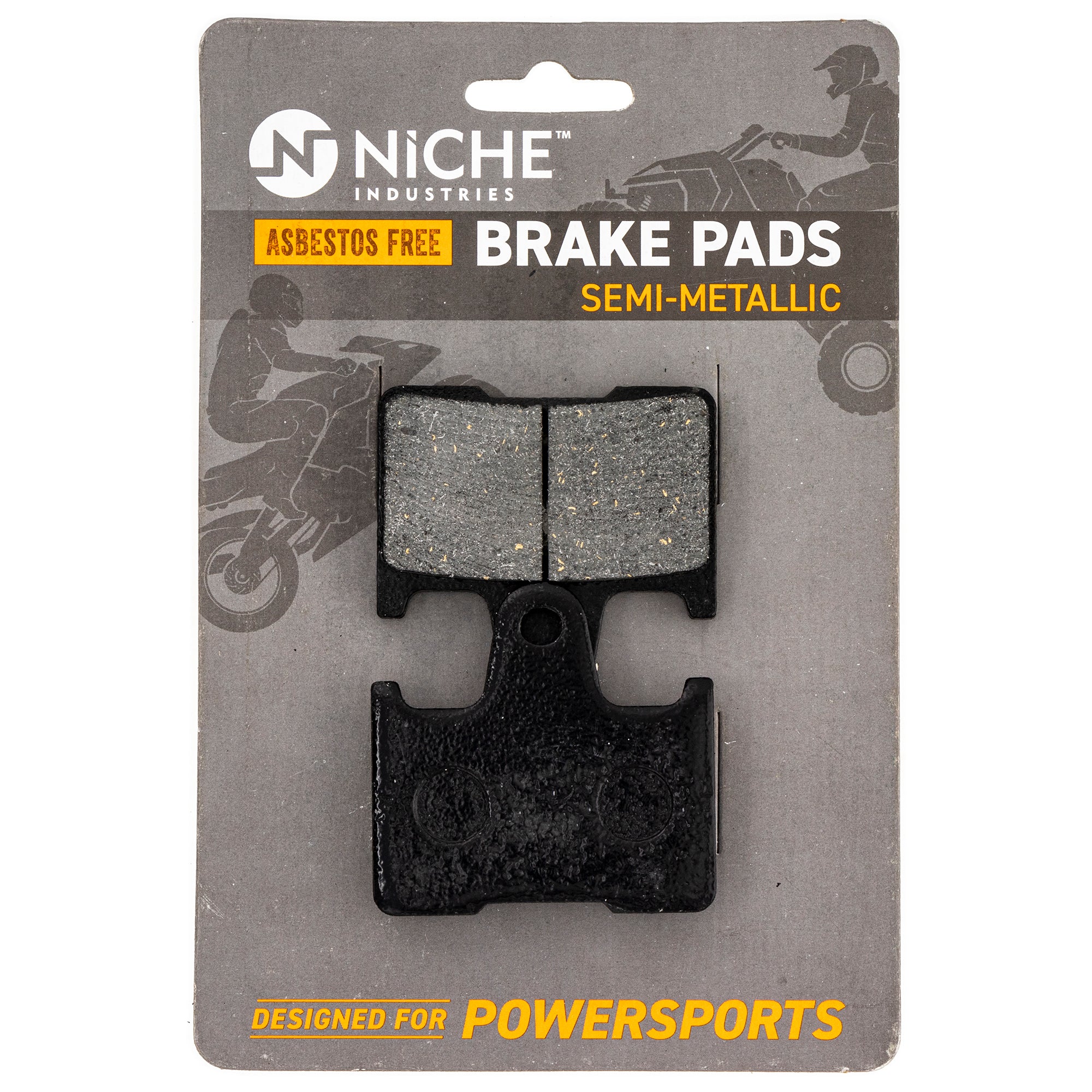Rear Semi-Metallic Brake Pad Set for zOTHER Yamaha VK RX1 RX RS 8FA-W0046-01-00 NICHE 519-KPA2630D