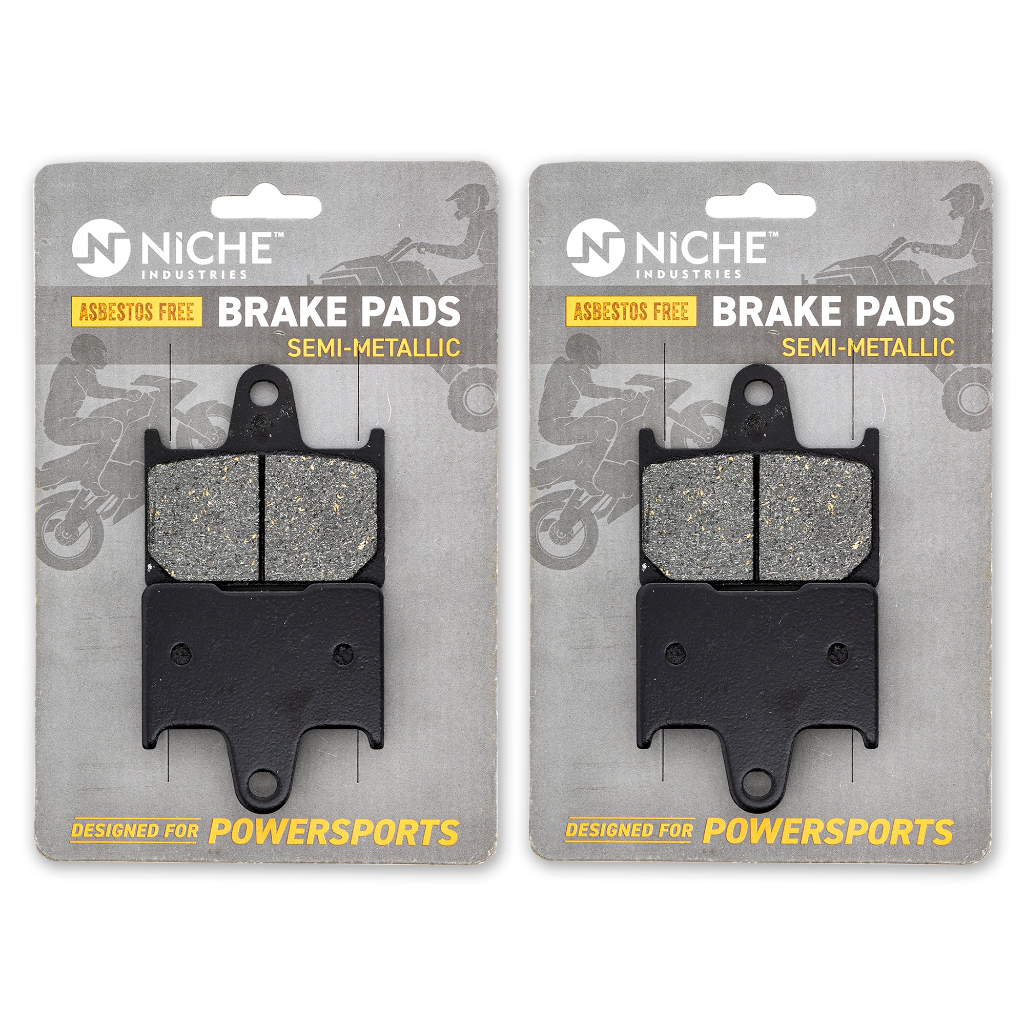 Rear Semi-Metallic Brake Pad Set 2-Pack for zOTHER Yamaha VMax Venture SX700 SX600 NICHE 519-KPA2631D