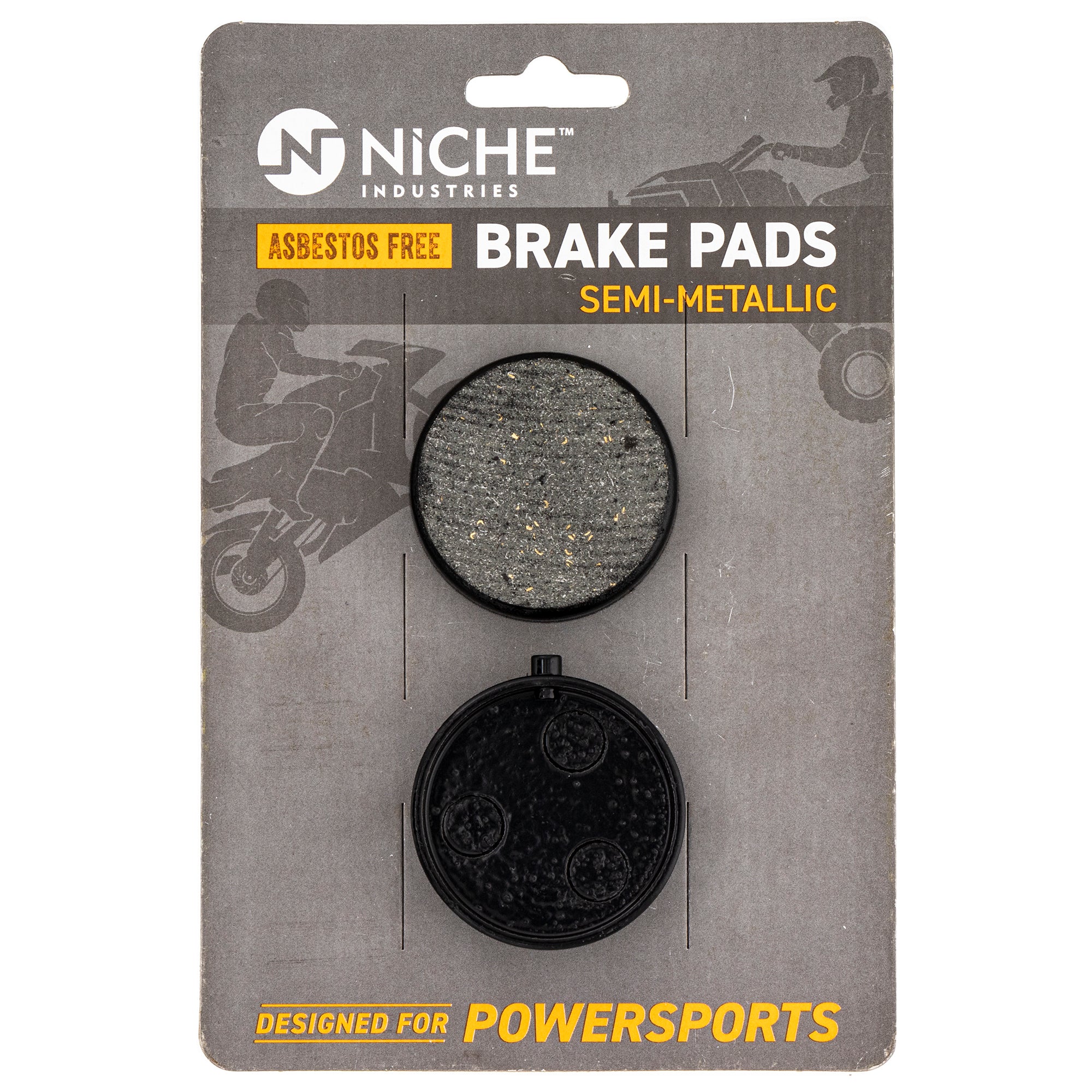 Semi-Metallic Brake Pad Set for zOTHER Yamaha VK540 Venture SR540 Phazer 89J-25911-00-00 NICHE 519-KPA2642D
