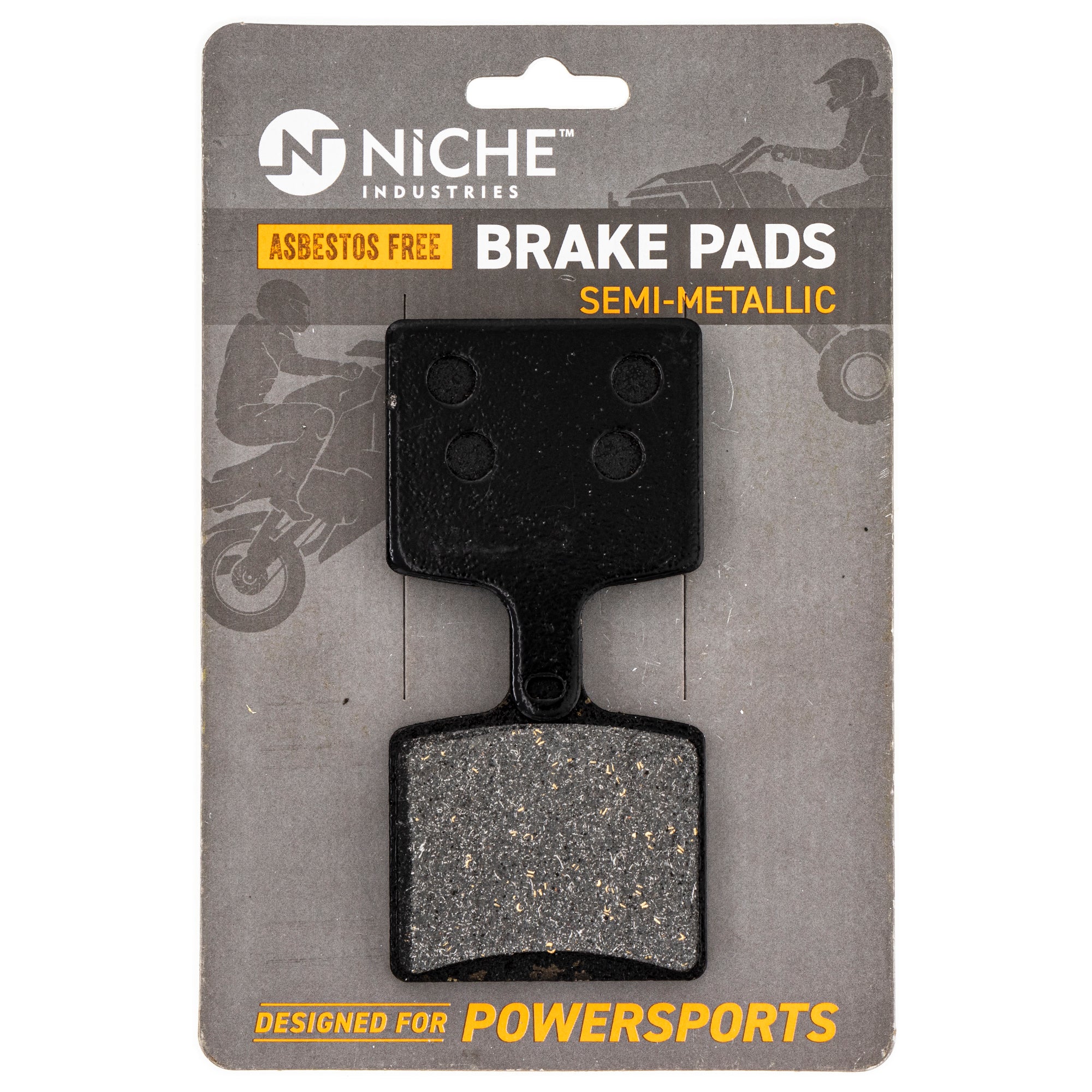 Rear Semi-Metallic Brake Pad Set for Yamaha Transporter SX SR Sidewinder 8JP-F5811-00-00 NICHE 519-KPA2643D