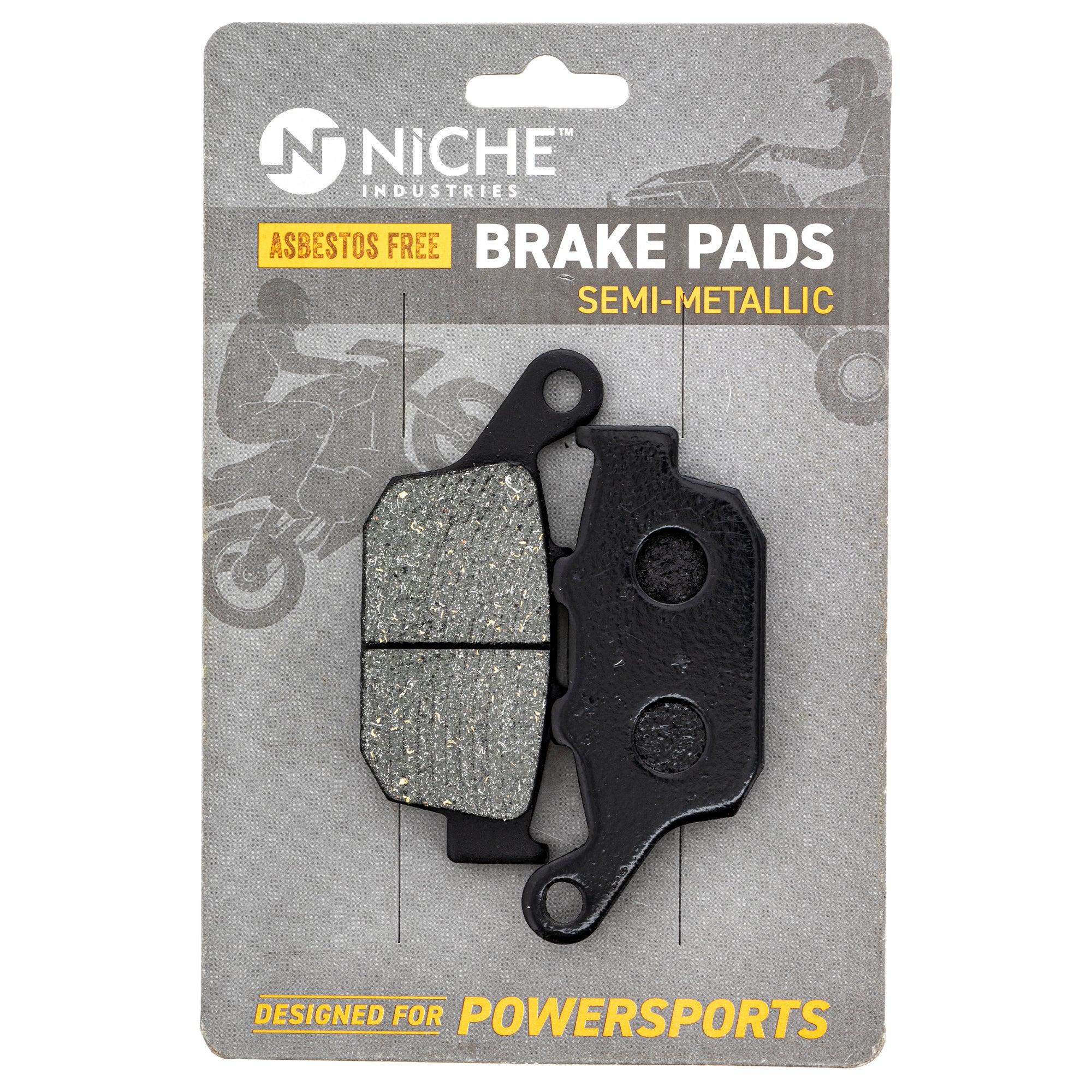 Rear Semi-Metallic Brake Pad Set for Yamaha FZ6R NICHE 519-KPA2647D