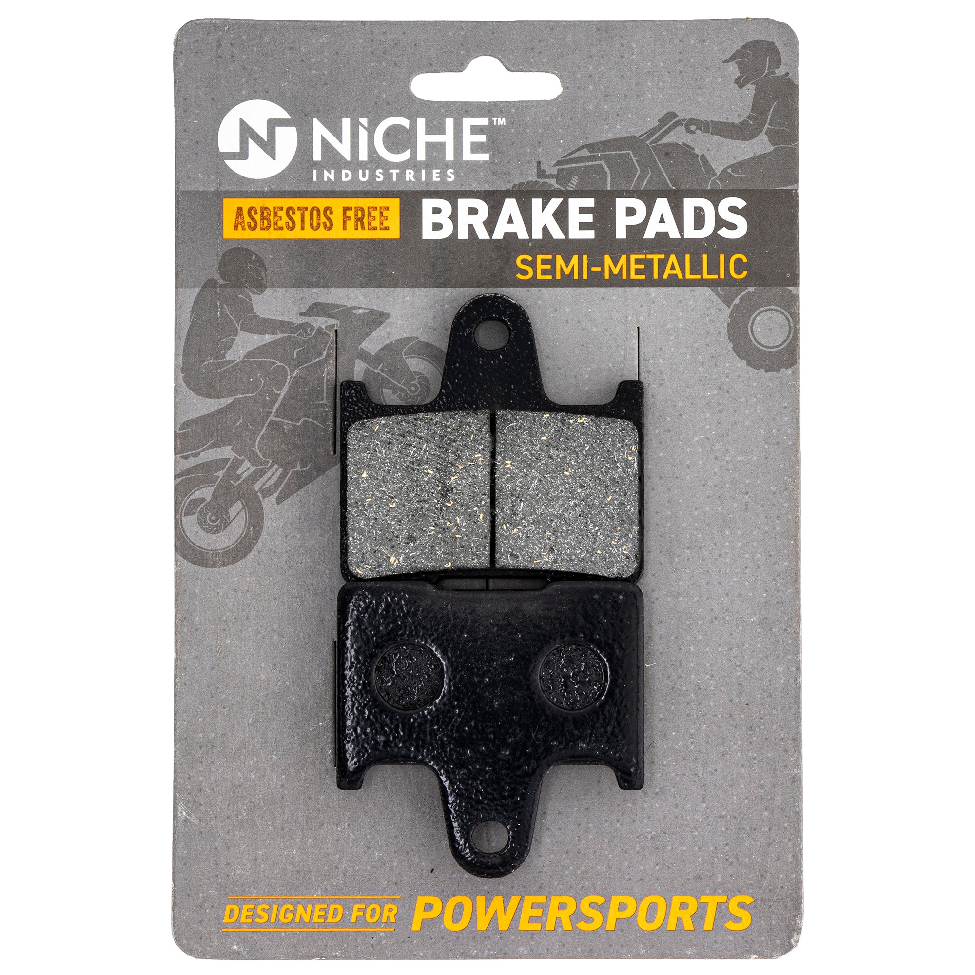 Rear Semi-Metallic Brake Pad Set for zOTHER Yamaha Venture Phazer 8DJ-W0046-01-00 NICHE 519-KPA2649D