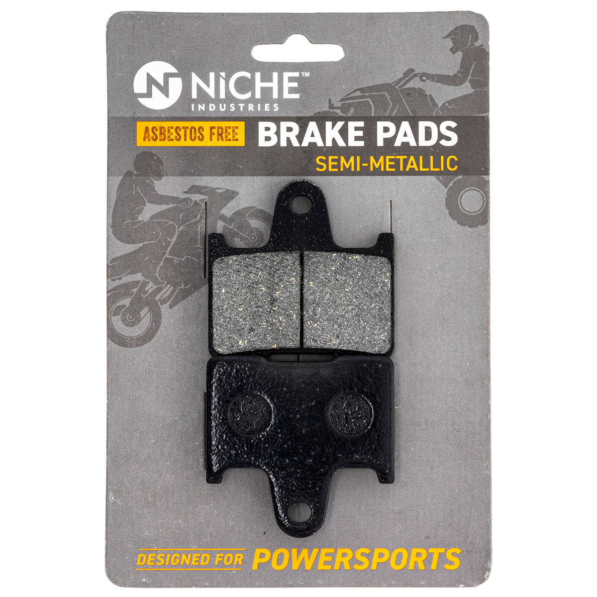 Rear Semi-Metallic Brake Pad Set for zOTHER Yamaha Venture Phazer 8DJ-W0046-01-00 NICHE 519-KPA2649D