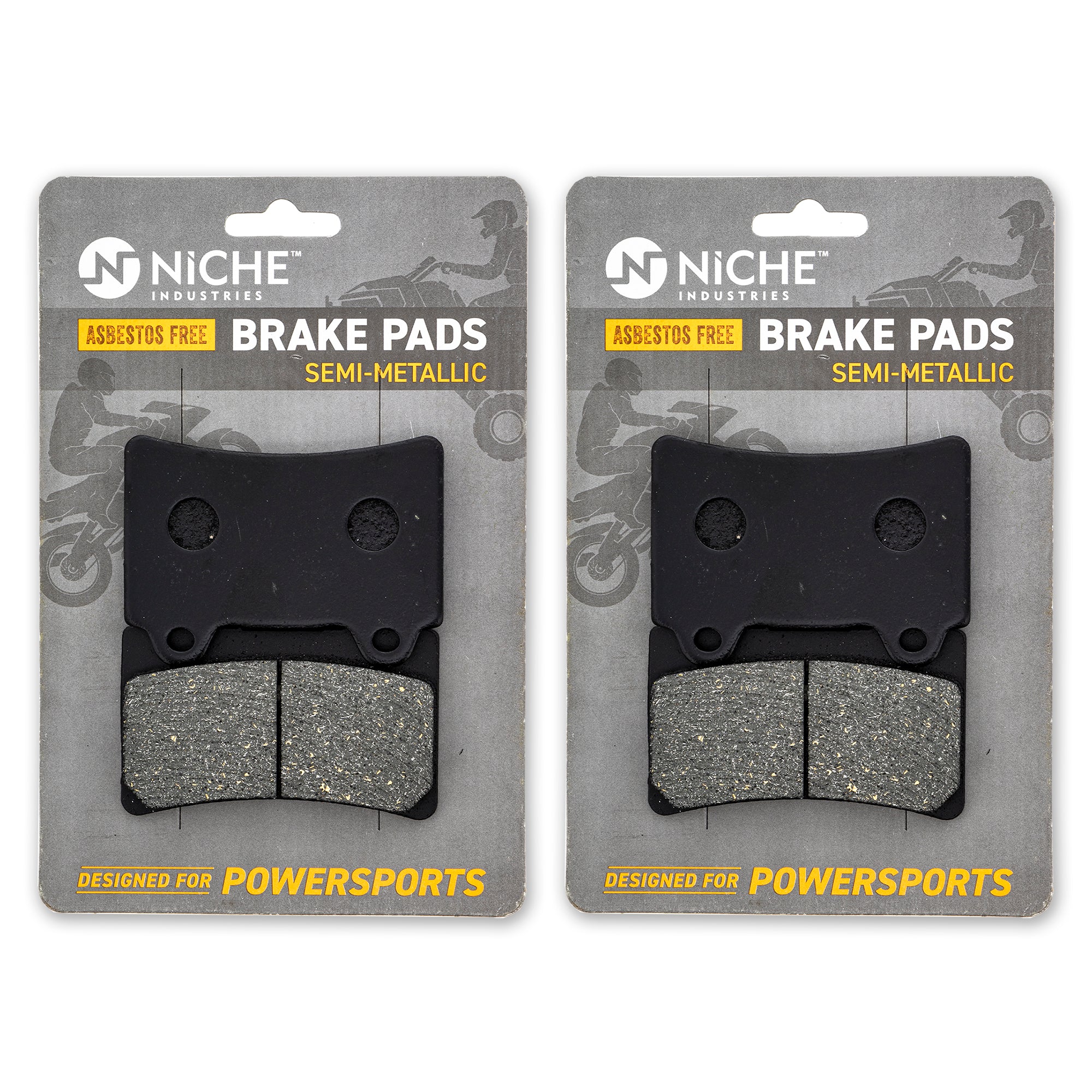 Front Semi-Metallic Brake Pad Set 2-Pack for zOTHER Yamaha Royal 4BE-W253E-00-00 NICHE 519-KPA2640D