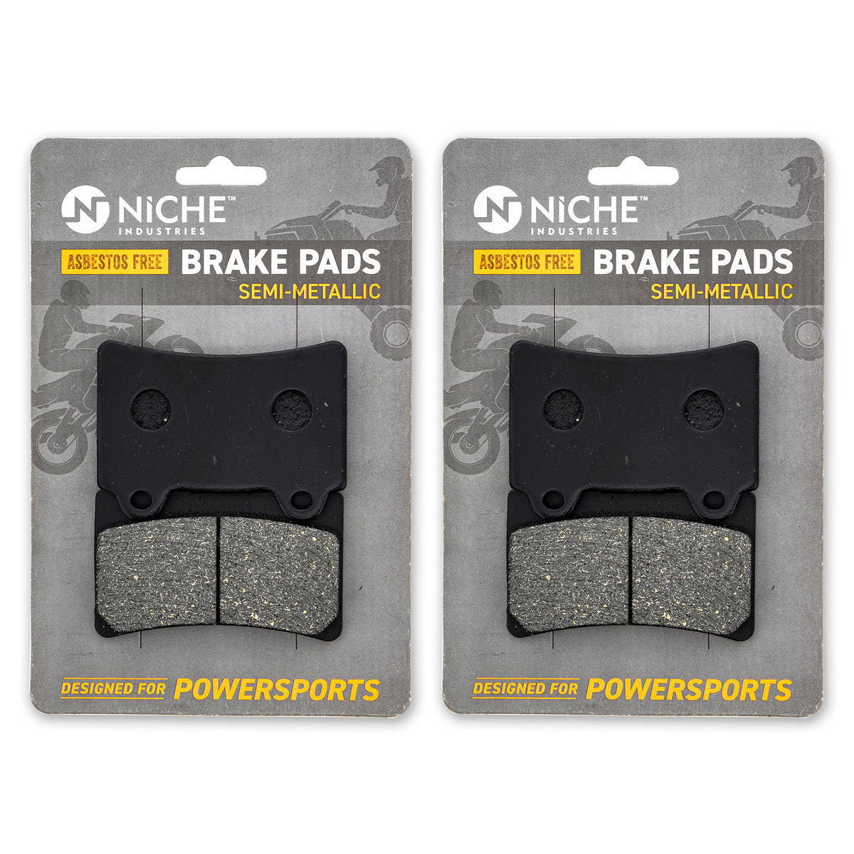 Front Semi-Metallic Brake Pad Set 2-Pack for zOTHER Yamaha YZ80 YZ100 YSR50 YL2 NICHE 519-KPA2640D