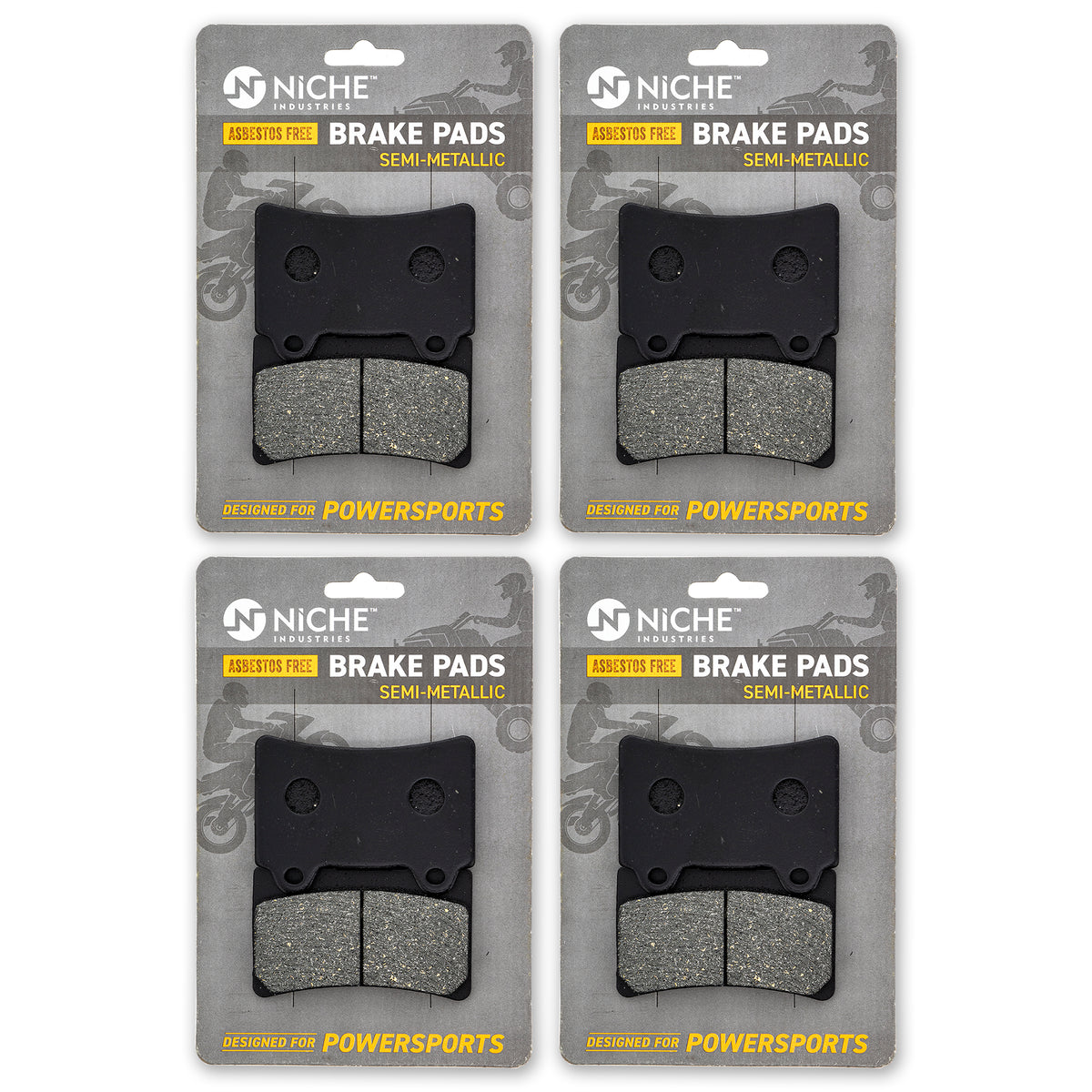 Front Semi-Metallic Brake Pad Set 4-Pack for zOTHER Yamaha YZ80 YZ100 YSR50 YL2 NICHE 519-KPA2640D