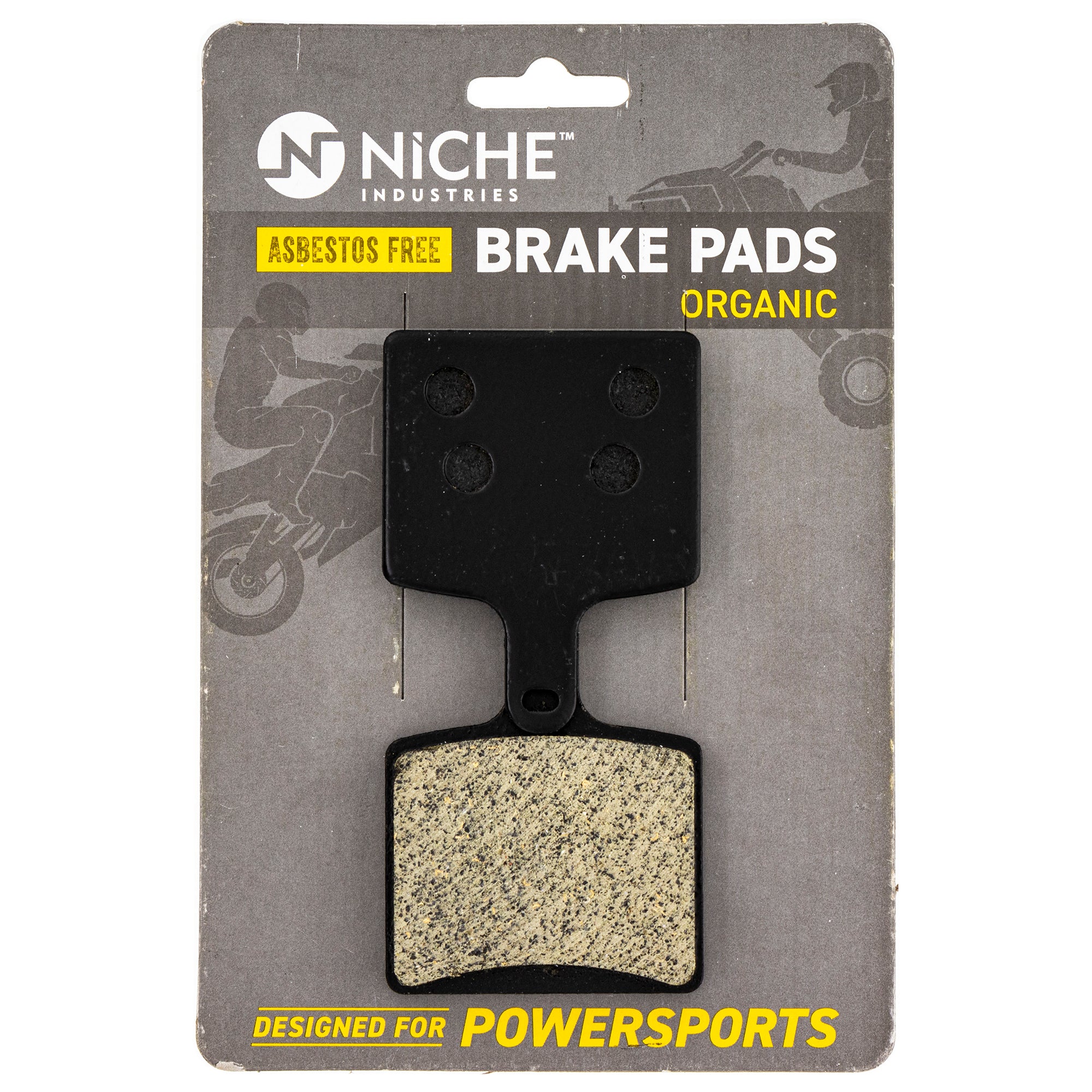 Rear Organic Brake Pad Set for Arctic Cat Textron Cat 1702-245 2602-488 1702-205 NICHE 519-KPA2641D