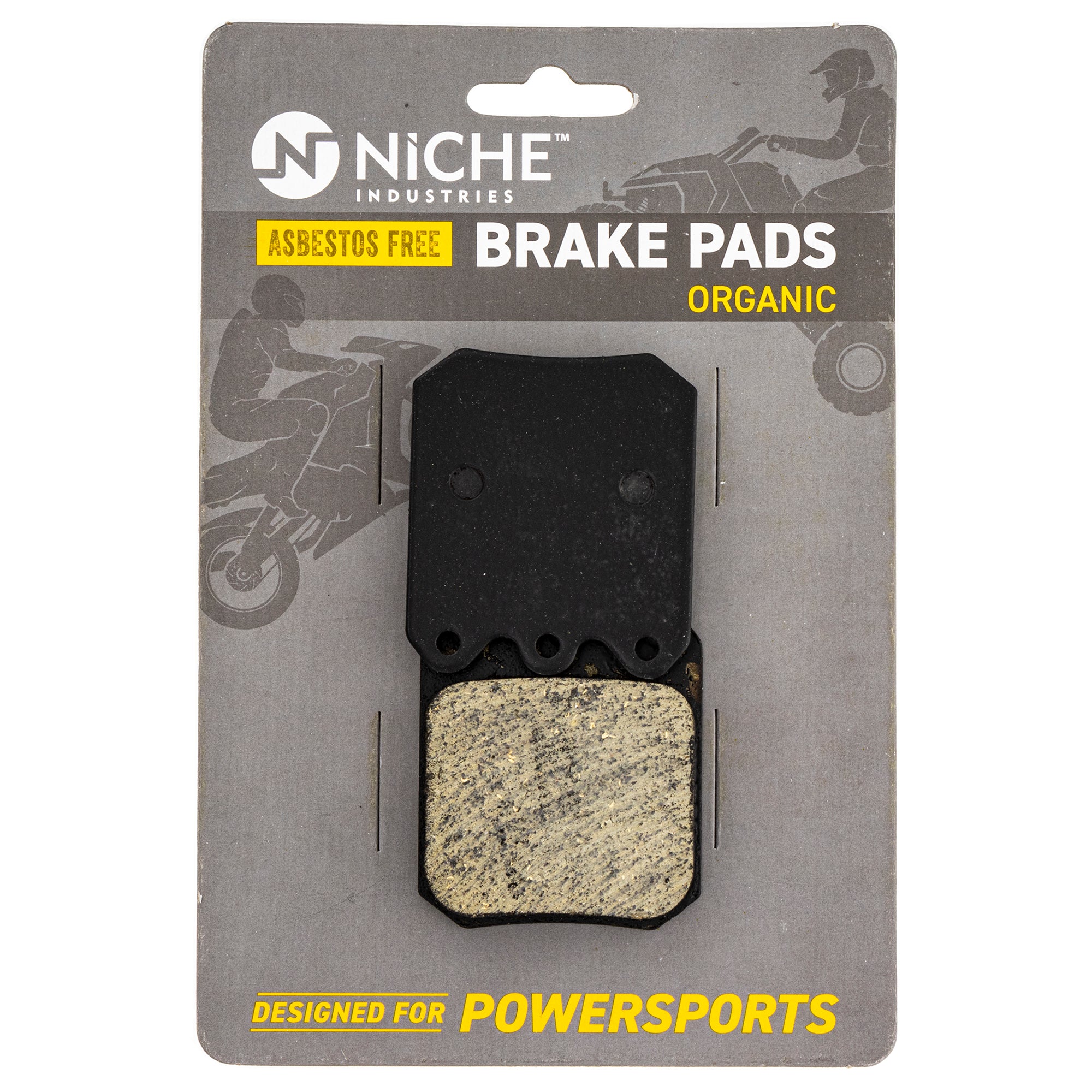 Rear Organic Brake Pad Set for Arctic Cat Textron Cat 1702-429 0702-229 NICHE 519-KPA2652D