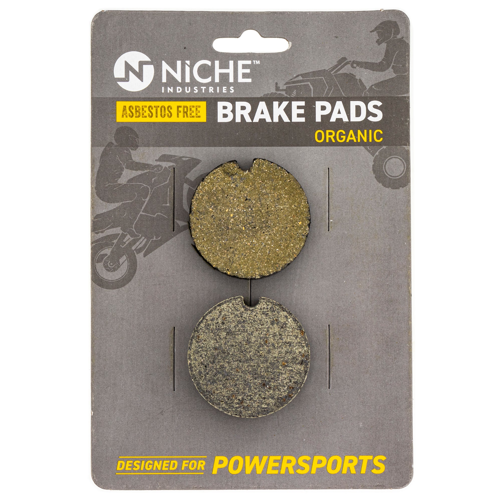 Rear Organic Brake Pad Set for Arctic Cat Textron Cat 0702-264 0702-254 0602-715 0602-496 NICHE 519-KPA2654D