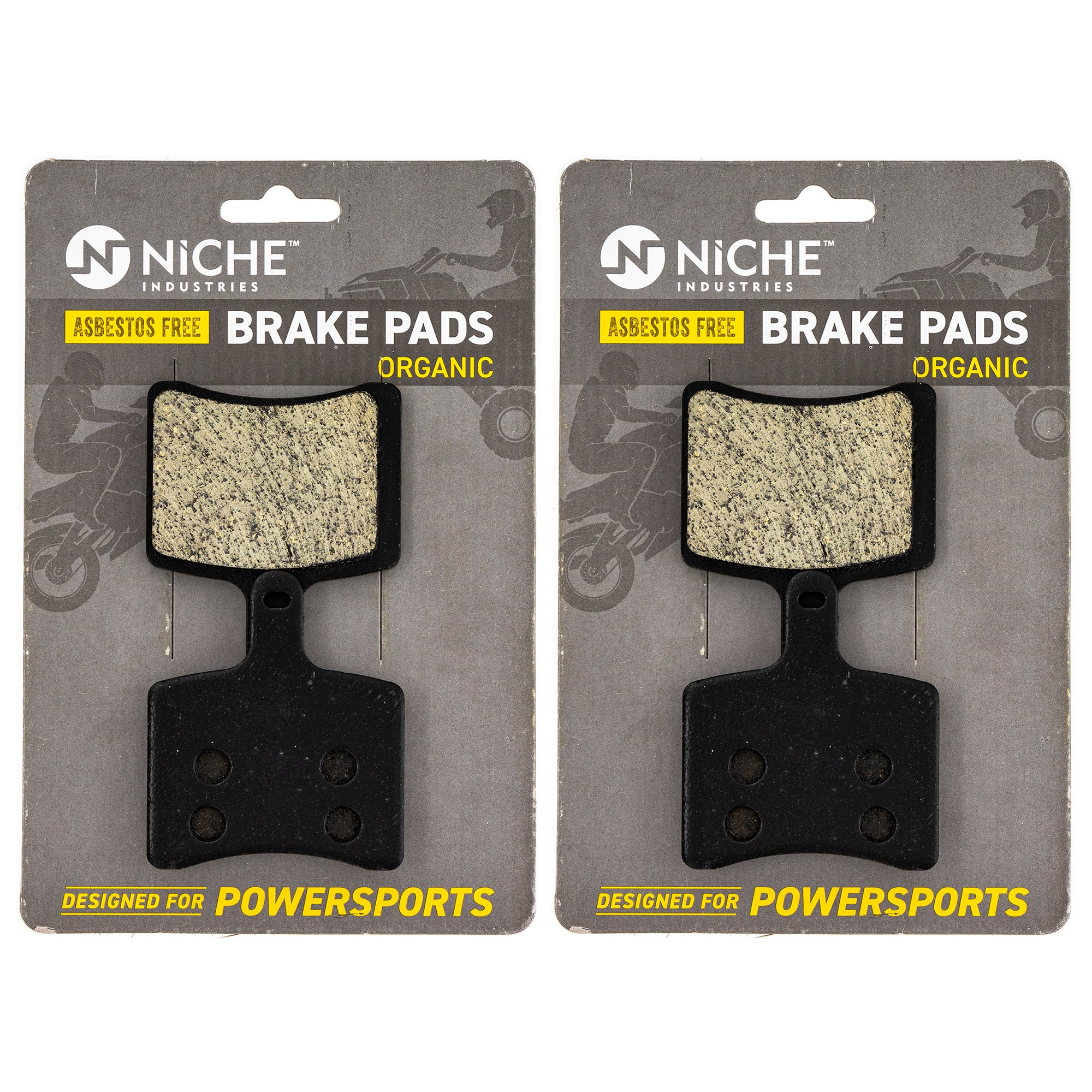 Rear Organic Brake Pad Set 2-Pack for zOTHER Arctic Cat Textron Cat 3602-017 2602-590 NICHE 519-KPA2655D