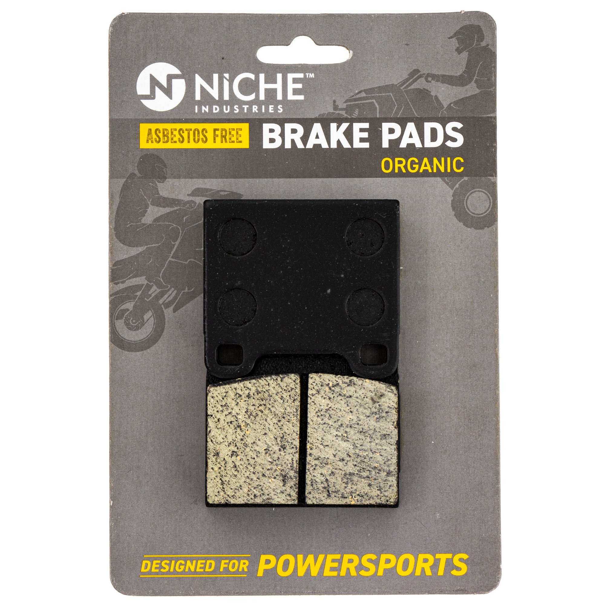 Rear Organic Brake Pad Set for BRP Can-Am Ski-Doo Sea-Doo Tundra Touring Summit 415129172 NICHE 519-KPA2658D