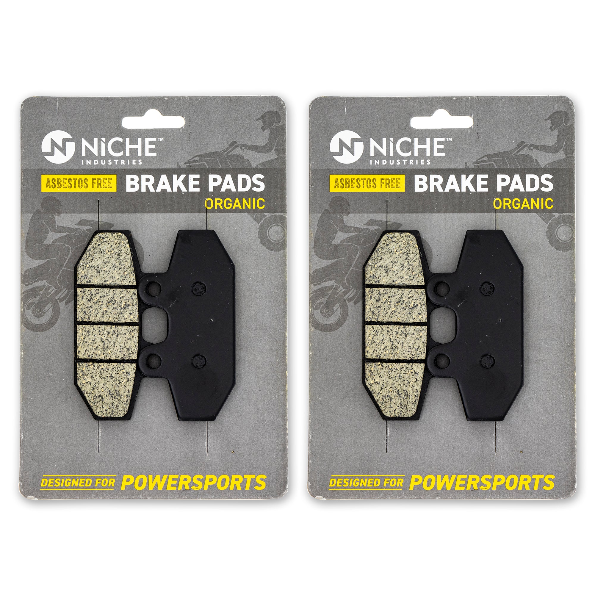 Rear Brake Pads Set 2-Pack for Harley-Davidson Street Sport Softail Low 41300197 NICHE 519-KPA2659D