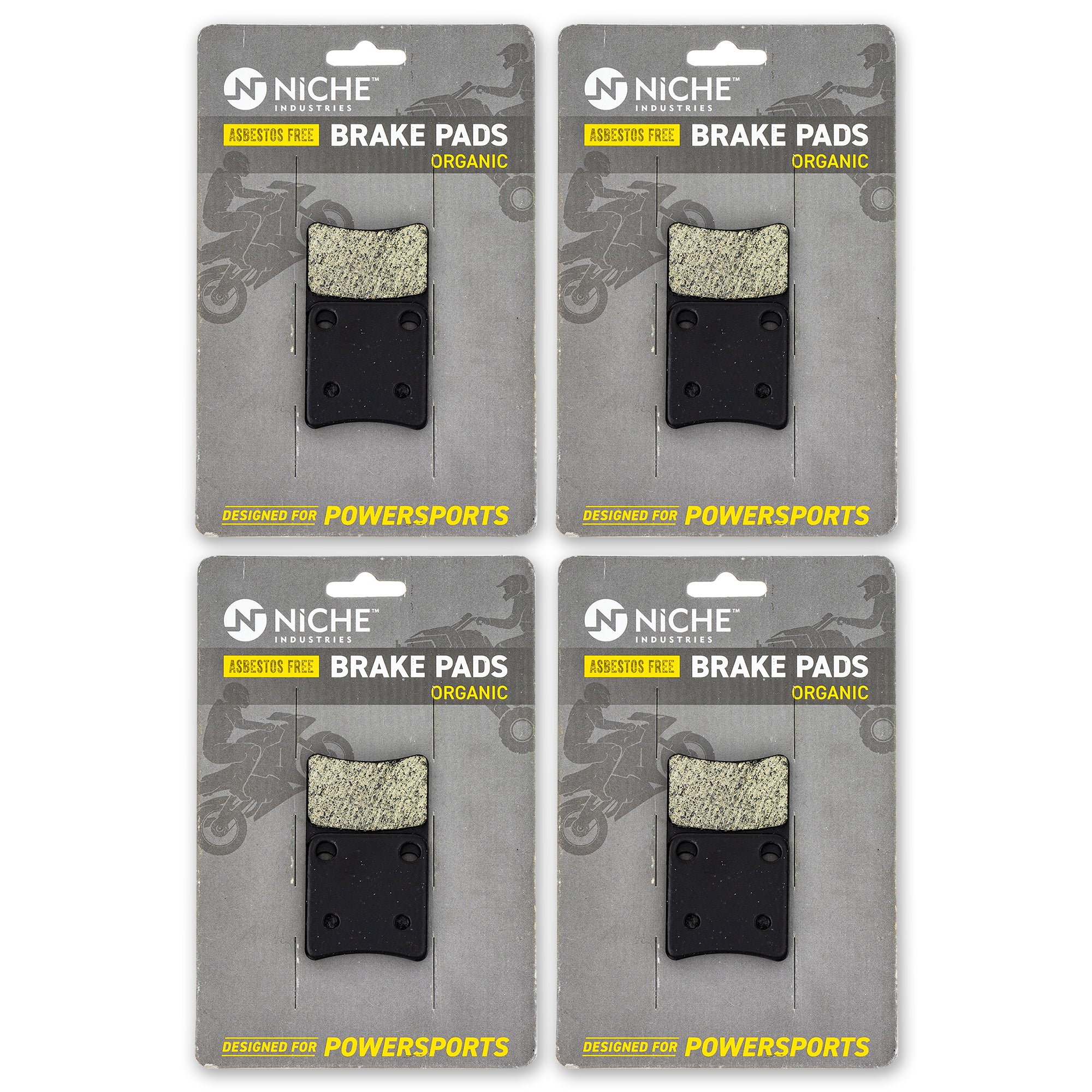 Parking Organic Brake Pad Set 4-Pack for zOTHER Honda Silver Rebel NM4 NC750X NICHE 519-KPA2662D