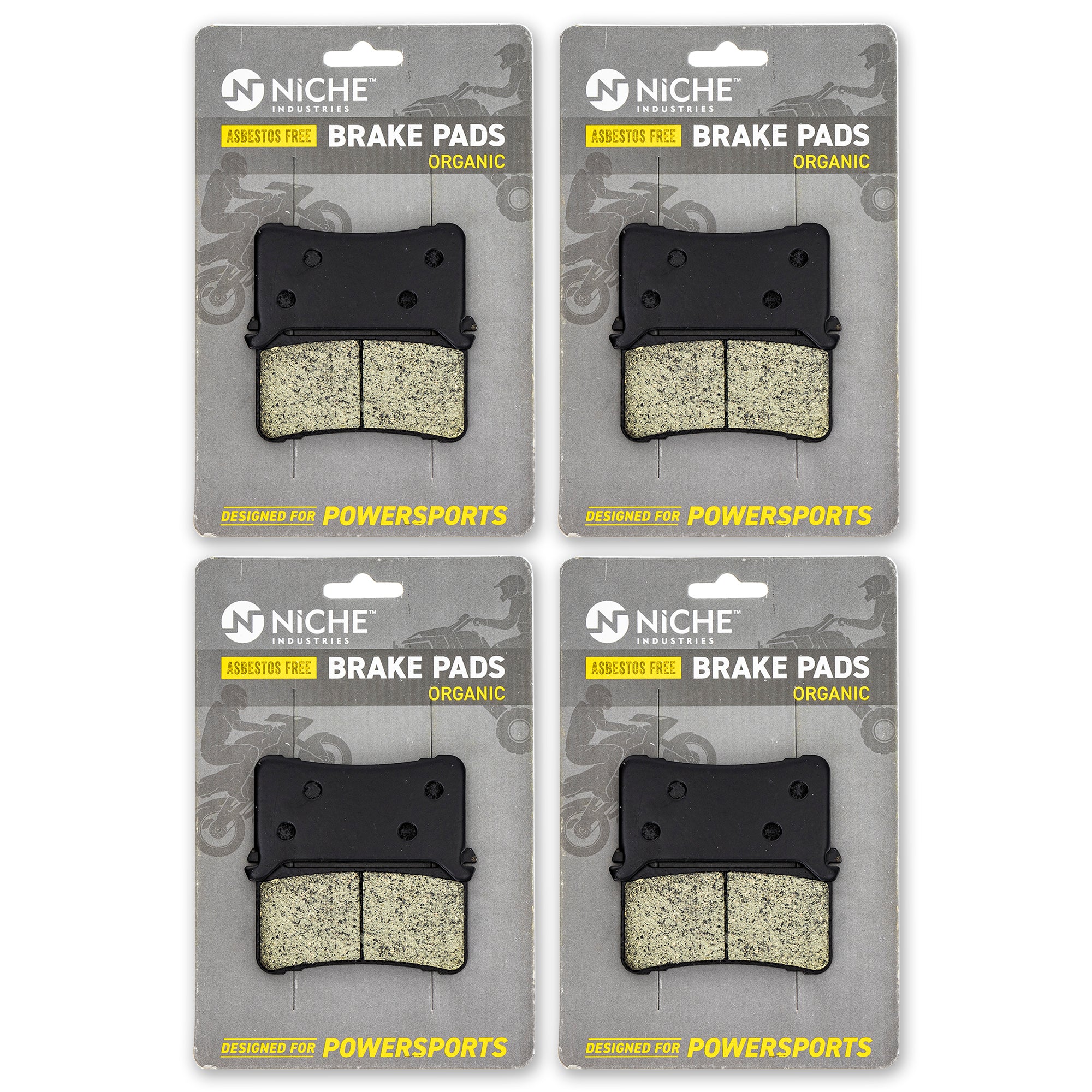 Front Brake Pads Set 4-Pack for Honda CBR1000RR 06455-MKF-D41 NICHE 519-KPA2664D