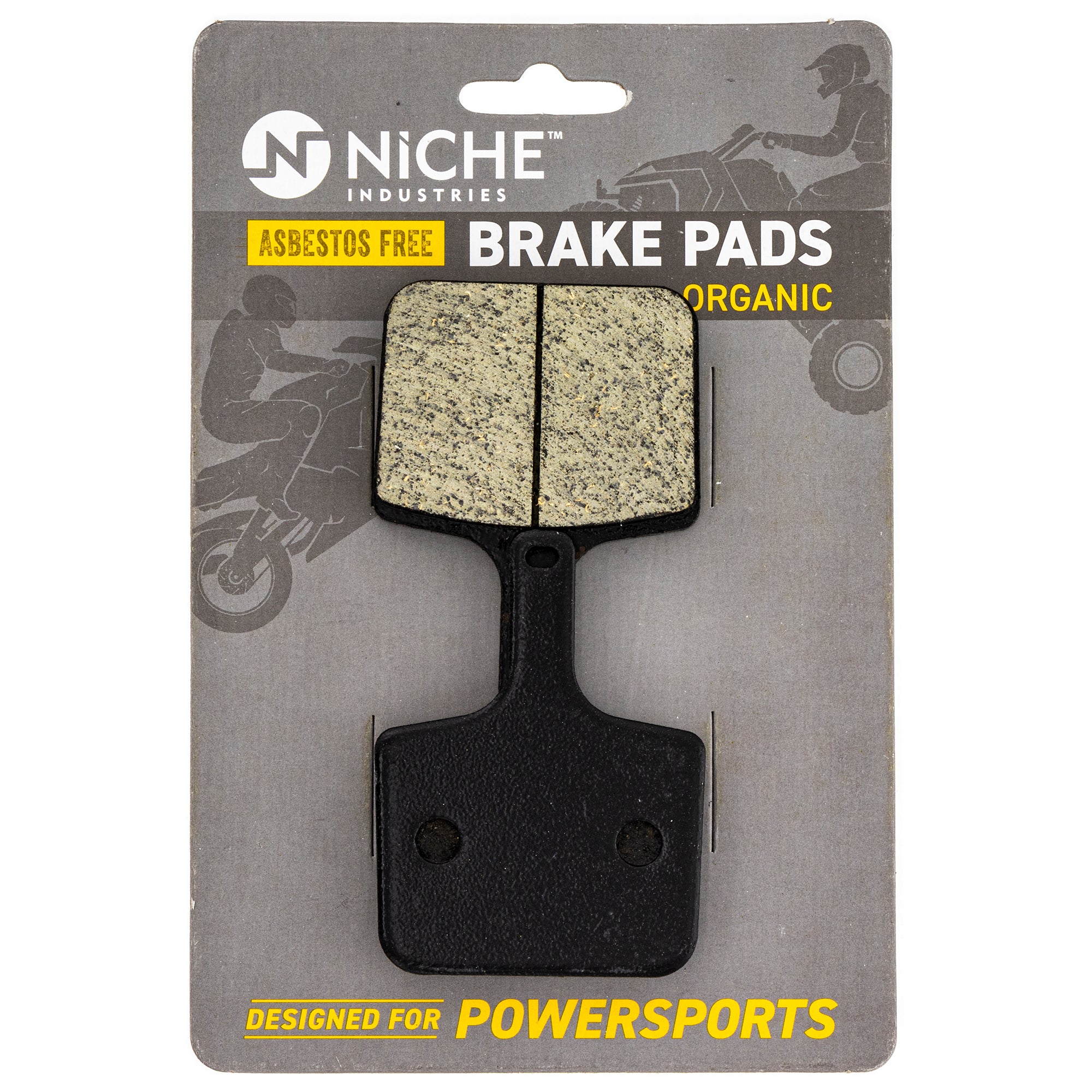 Rear Organic Brake Pad Set for Polaris XC Tran Trail Touring 2202727 NICHE 519-KPA2660D