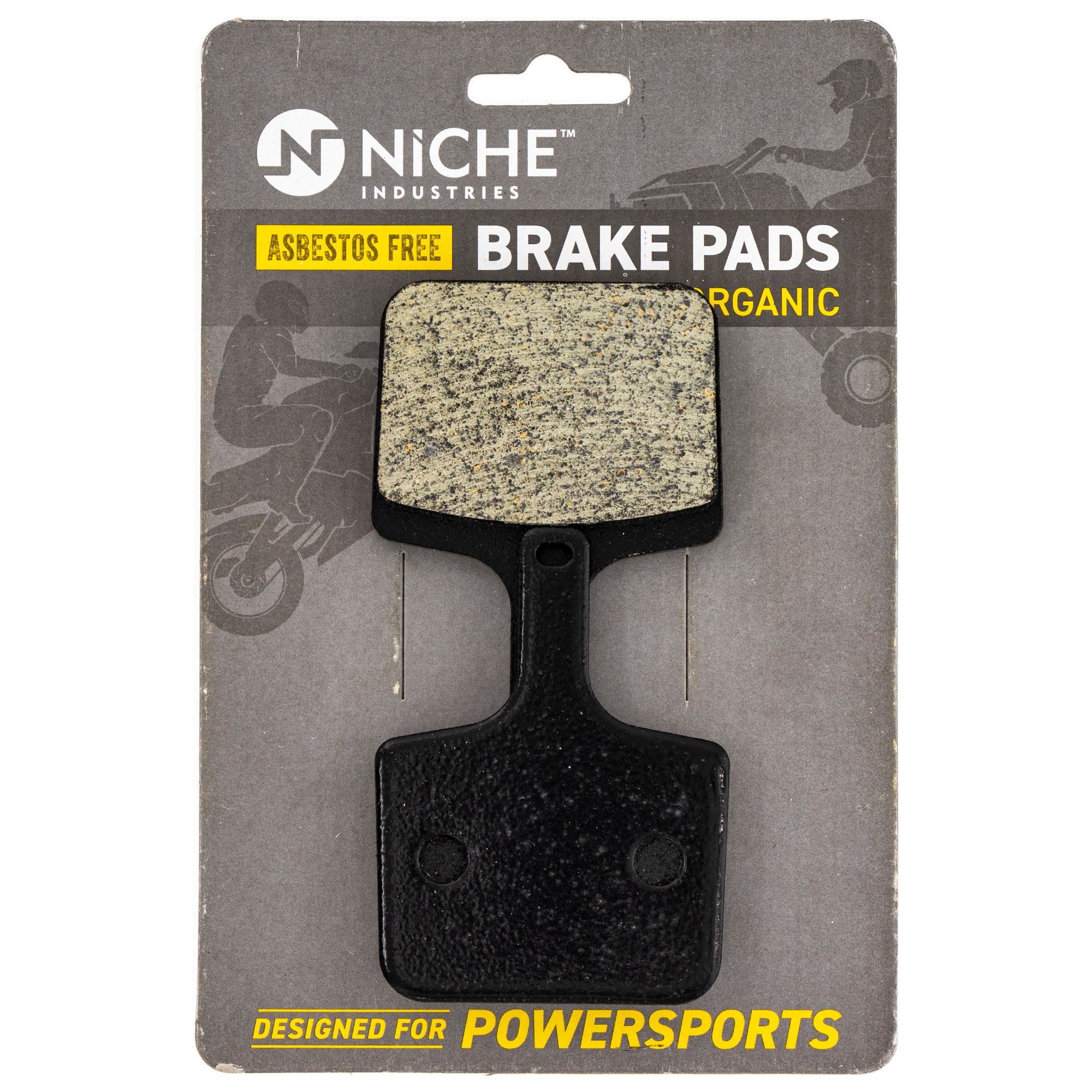 Rear Organic Brake Pad Set for Polaris Voyager Switchback Rush RMK 2204036 NICHE 519-KPA2672D