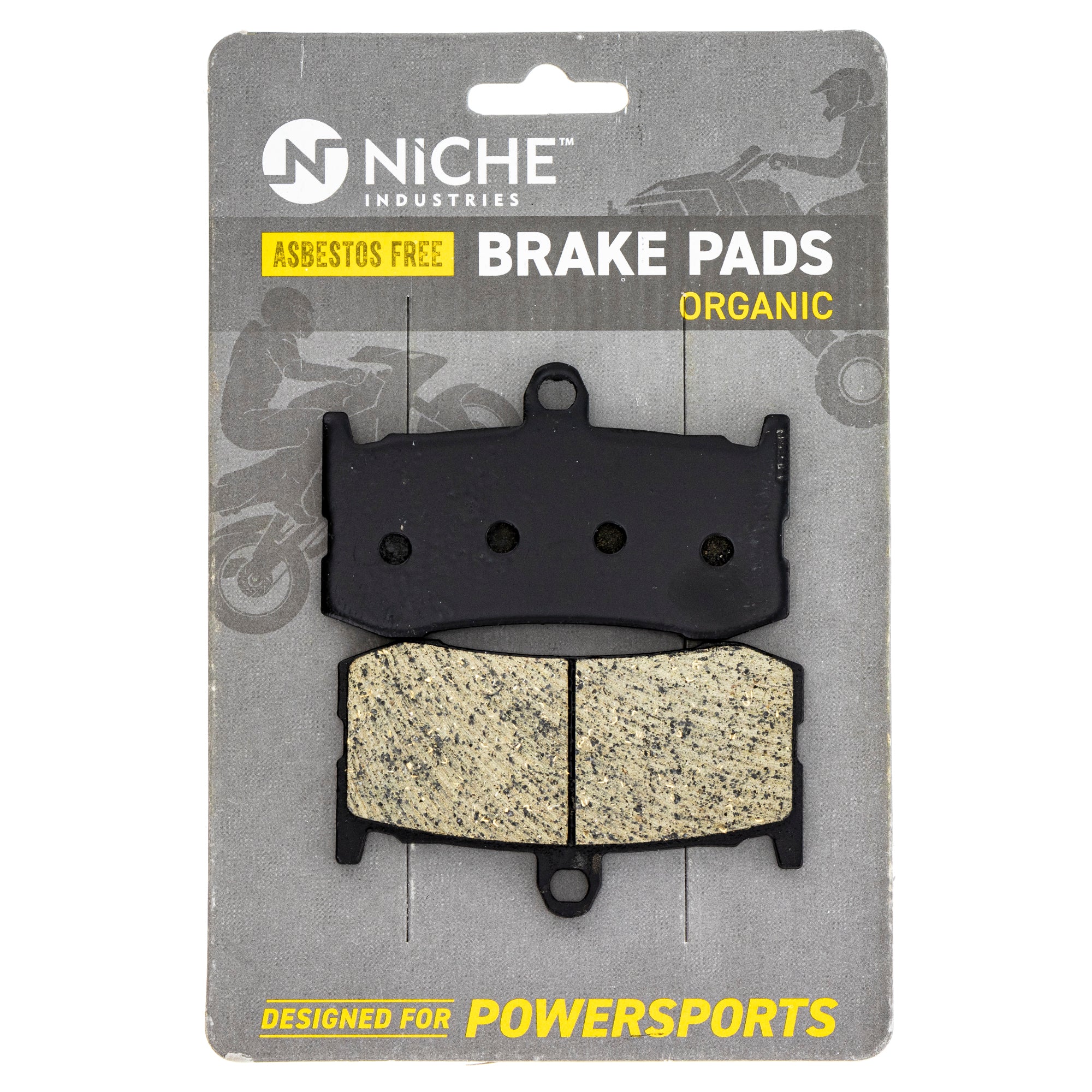 Front L/R Organic Brake Pad Set for Triumph Daytona T2021221 NICHE 519-KPA2679D