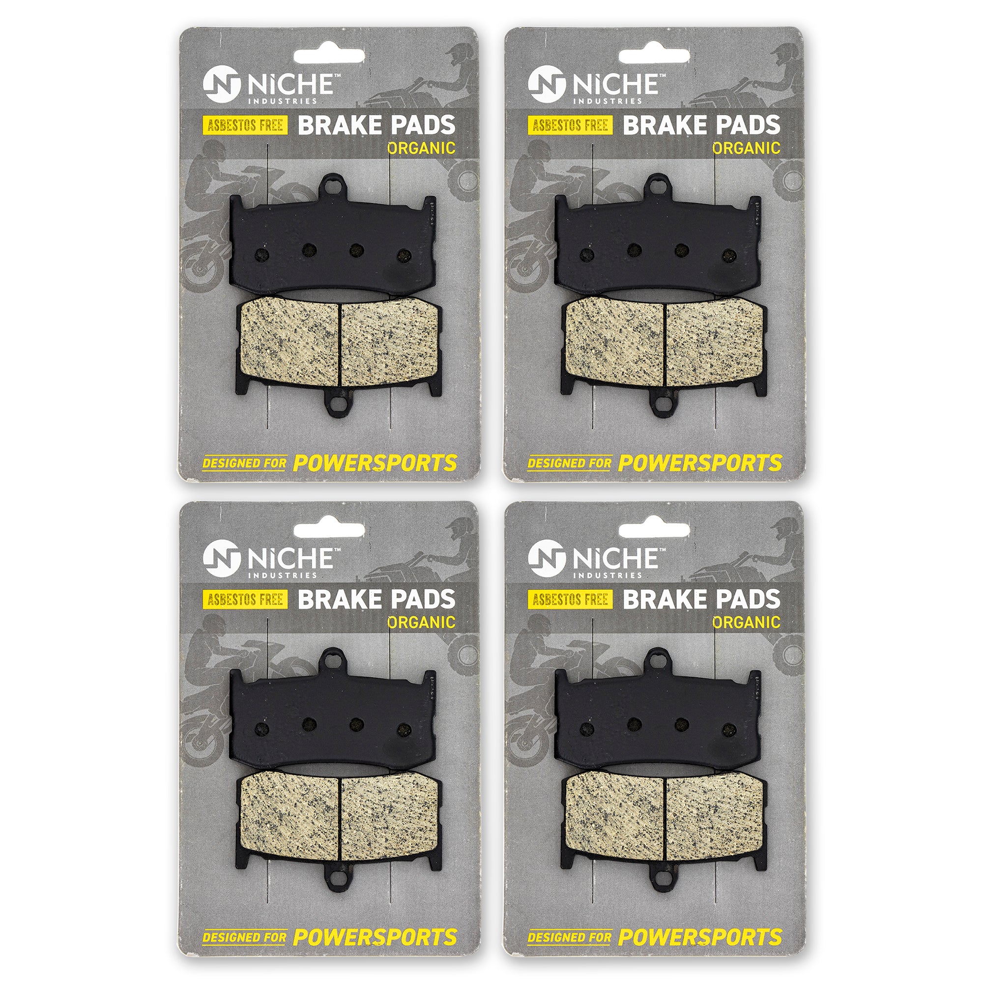Front Brake Pads Set 4-Pack for Triumph Daytona T2021221 NICHE 519-KPA2679D