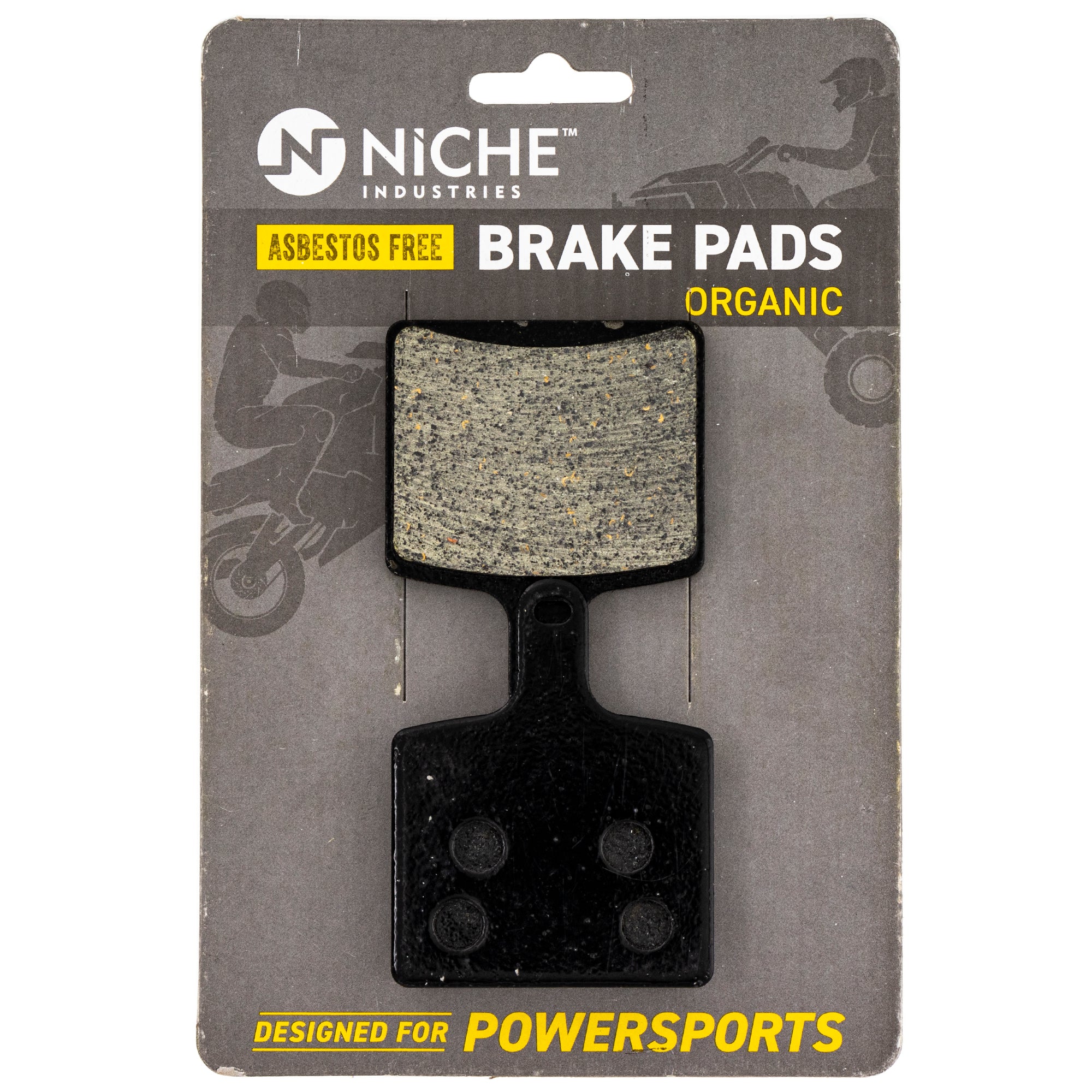 Rear Organic Brake Pad Set for Yamaha Transporter SX SR Sidewinder 8JP-F5811-00-00 NICHE 519-KPA2685D
