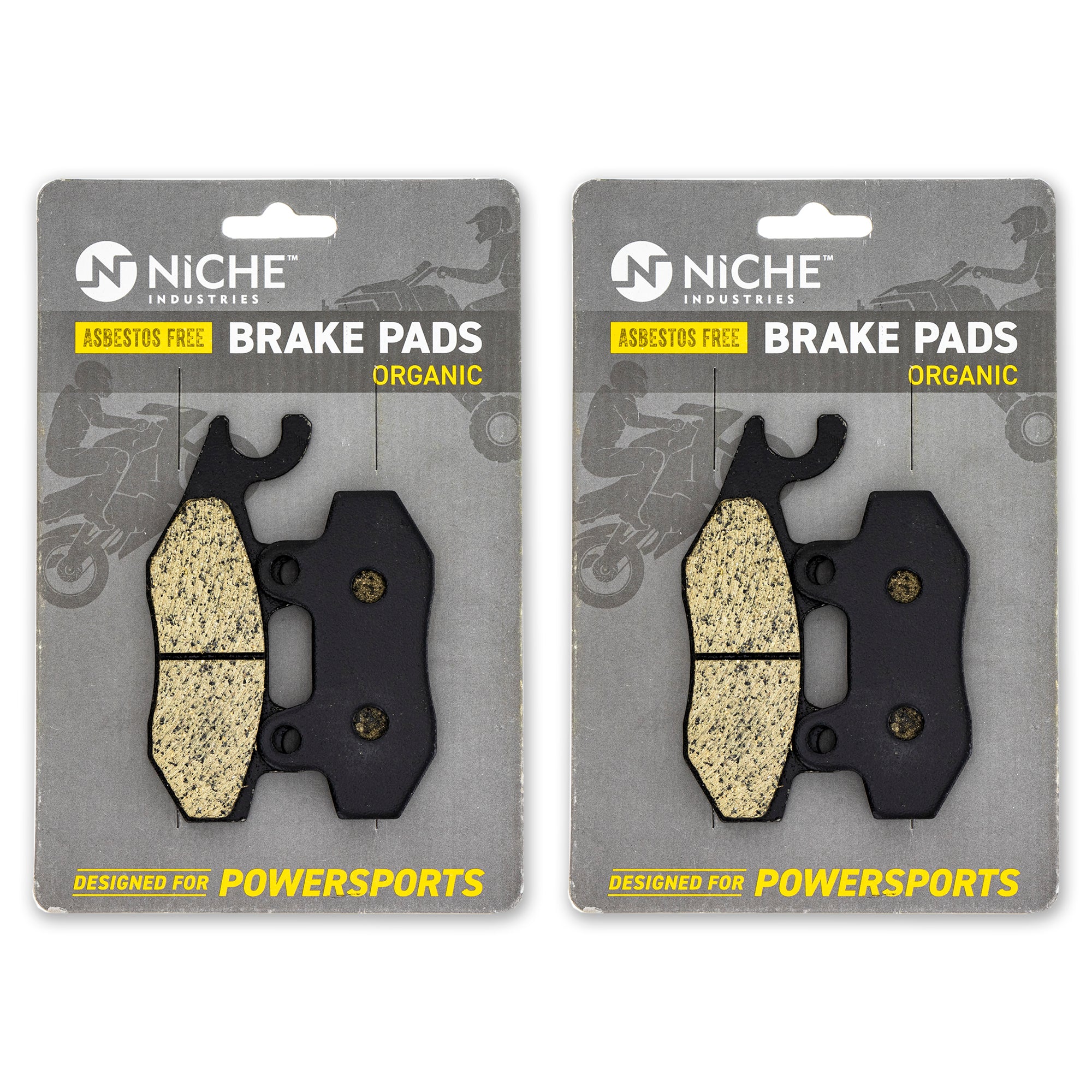 Front Semi-Metallic Brake Pad Set 2-Pack for Yamaha Venture TTR230 Phazer KLX300R NICHE 519-KPA2687D