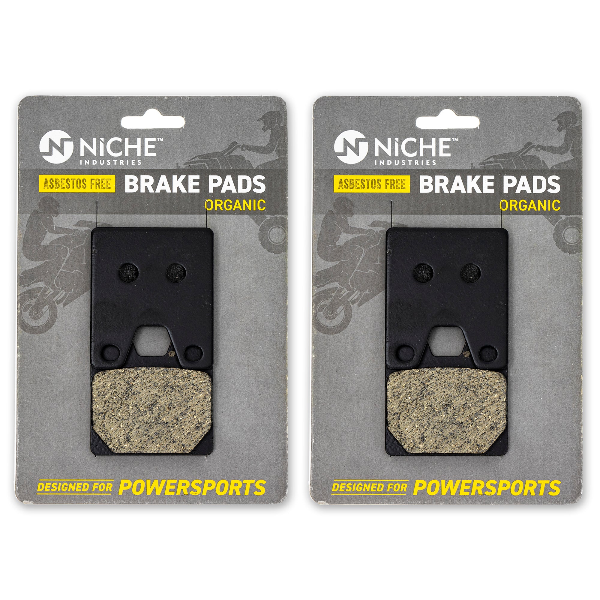 Rear Organic Brake Pad Set 2-Pack for zOTHER Yamaha YZF 5FL-W0046-50-00 NICHE 519-KPA2688D