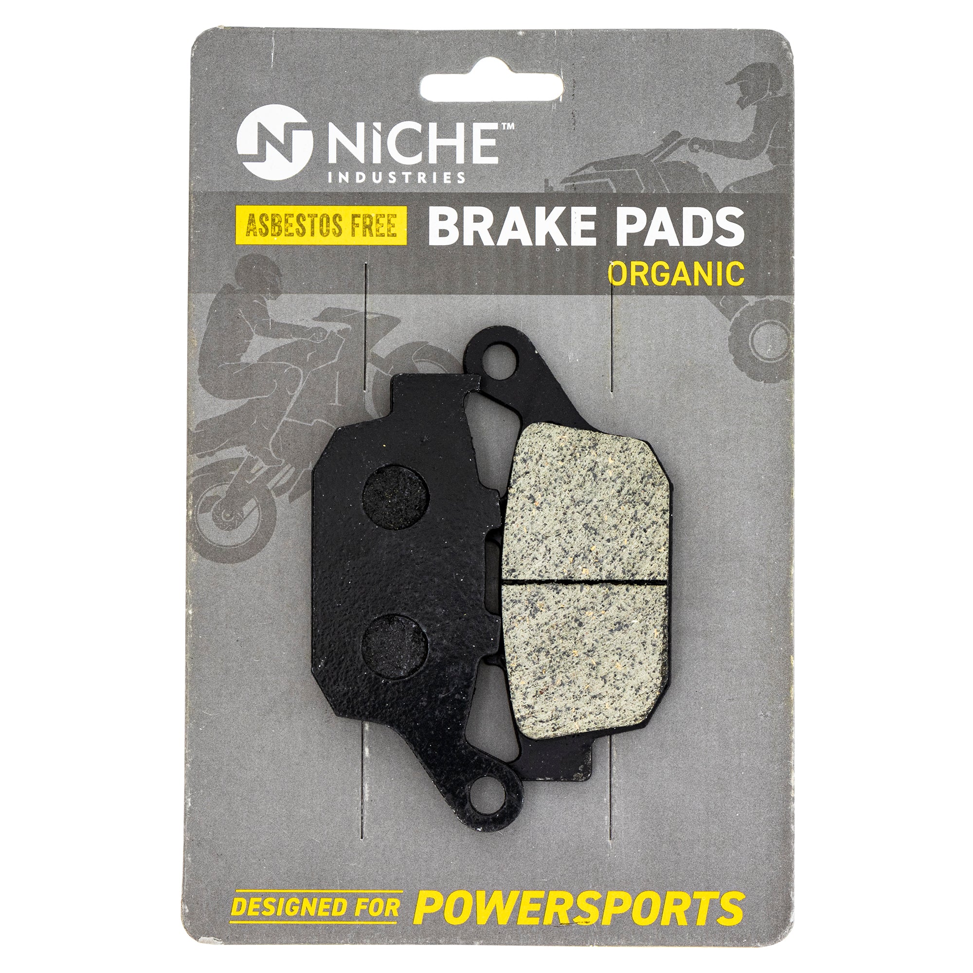 Rear Organic Brake Pad Set for Yamaha FZ6R 20S-W0046-00-00 NICHE 519-KPA2689D