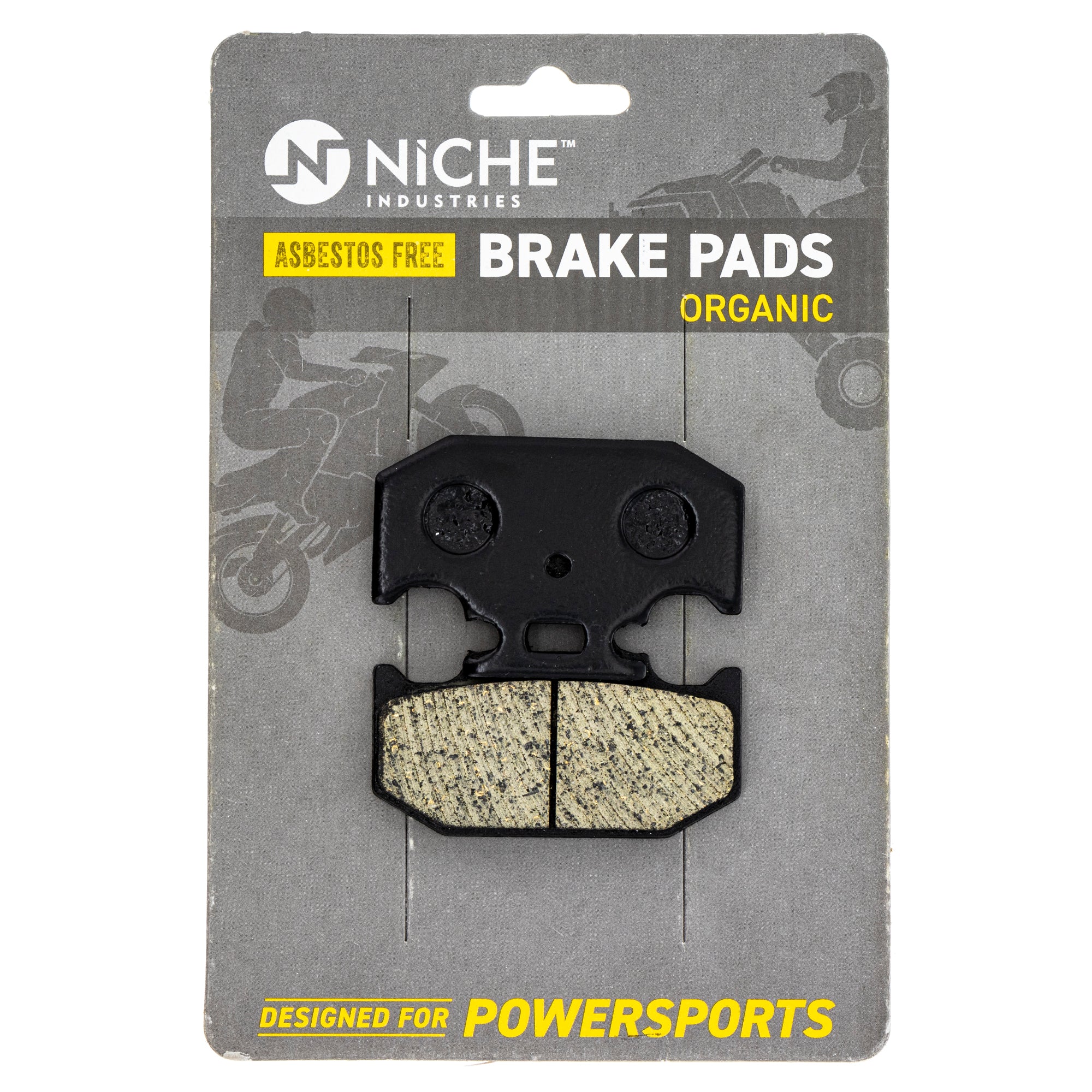 Rear Organic Brake Pad Set for Yamaha TTR250 TTR225 5GF-W0046-00-00 NICHE 519-KPA2680D