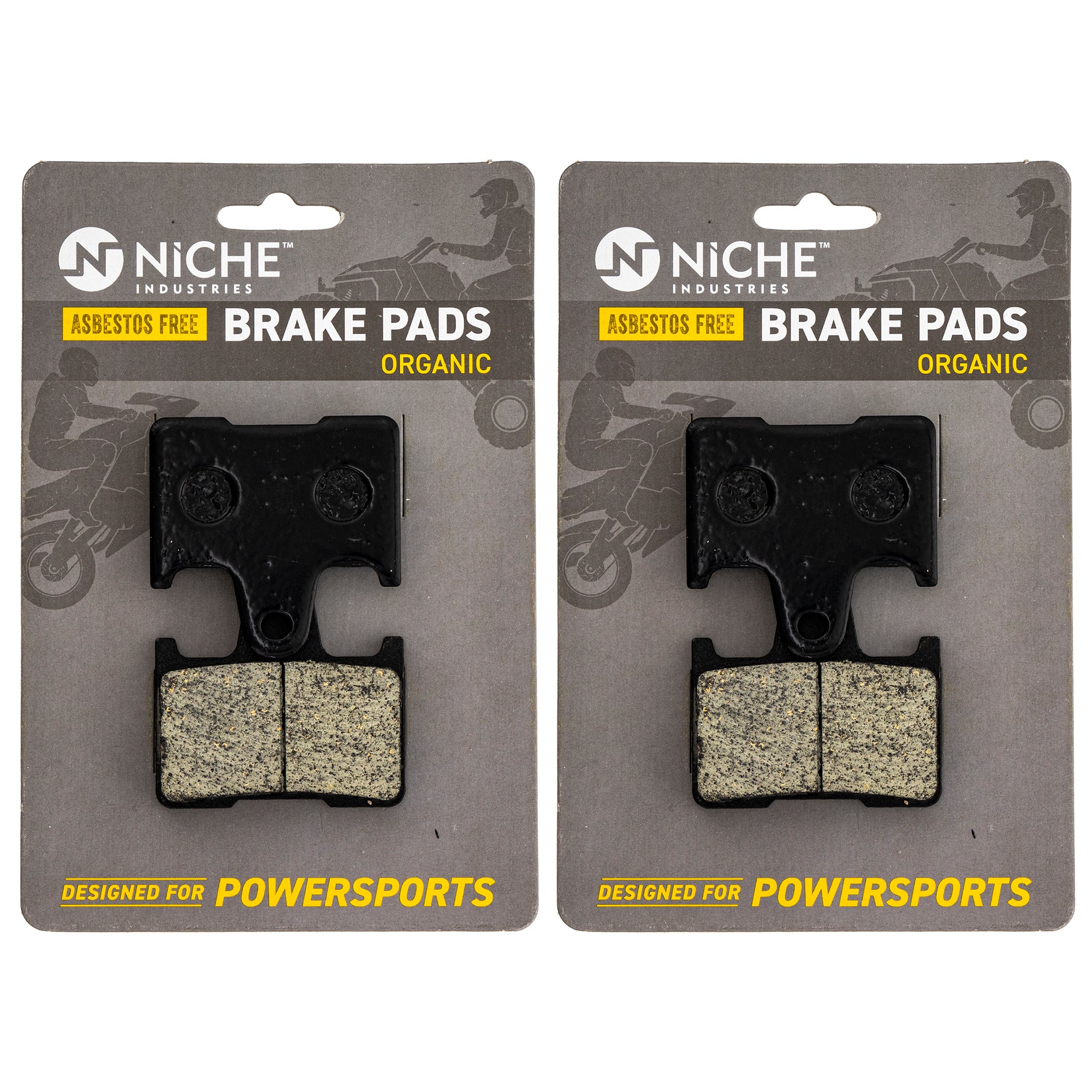 Rear Organic Brake Pad Set 2-Pack for zOTHER Yamaha Venture Phazer 8DJ-W0046-01-00 NICHE 519-KPA2681D