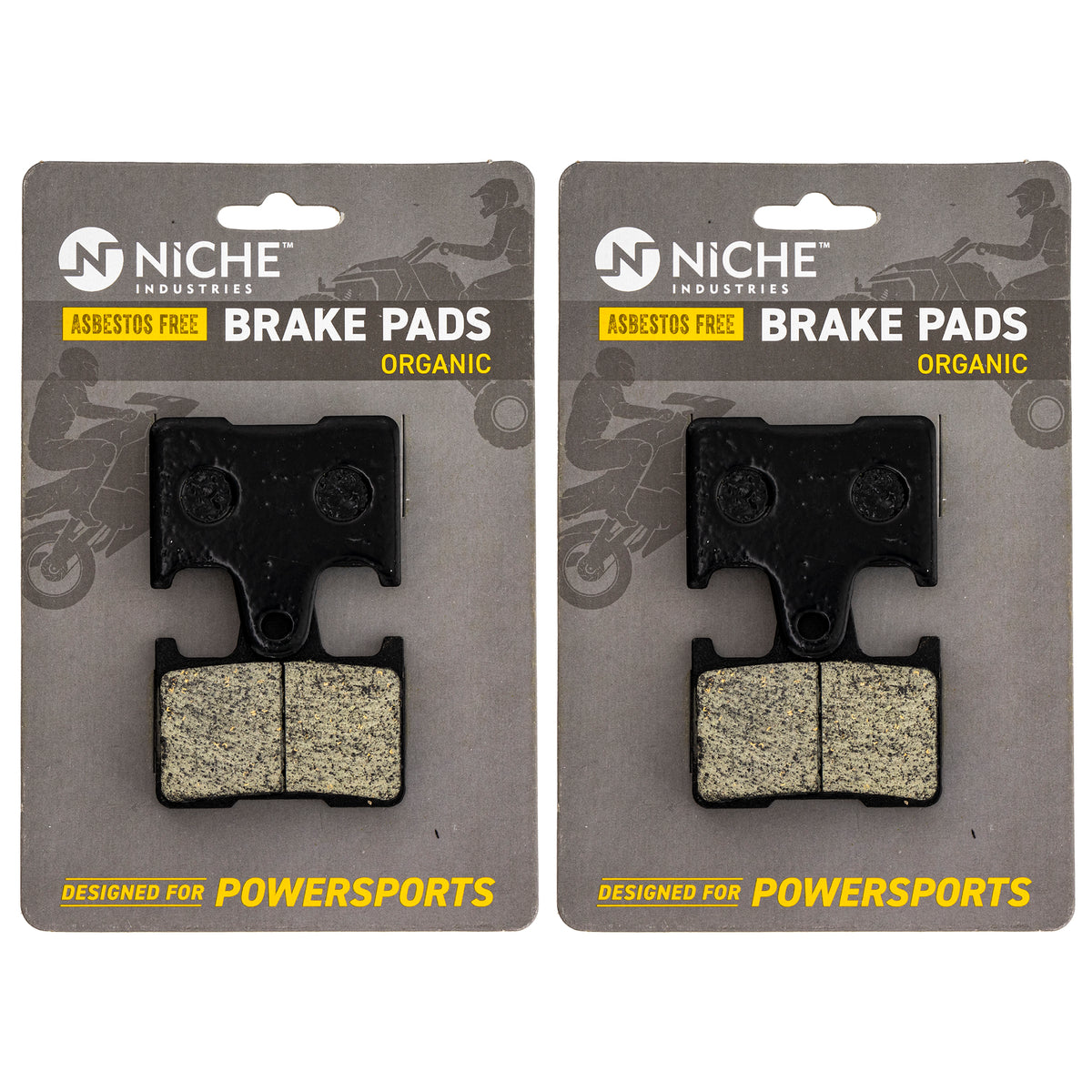 Rear Organic Brake Pad Set 2-Pack for zOTHER Yamaha Venture Phazer 8DJ-W0046-01-00 NICHE 519-KPA2681D