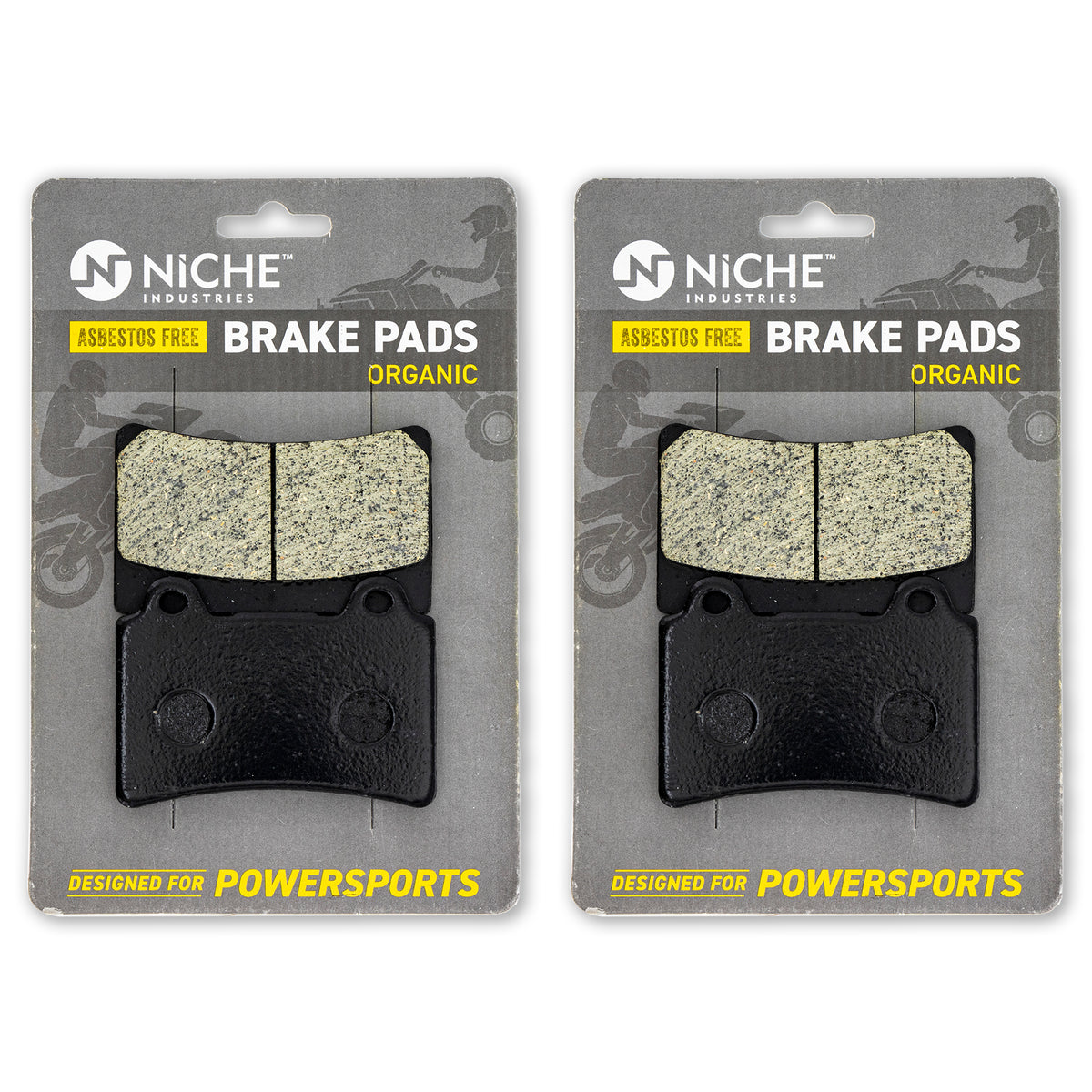 Front Organic Brake Pad Set 2-Pack for zOTHER Yamaha YZ80 YZ100 YSR50 YL2 4NK-W0045-01-00 NICHE 519-KPA2692D