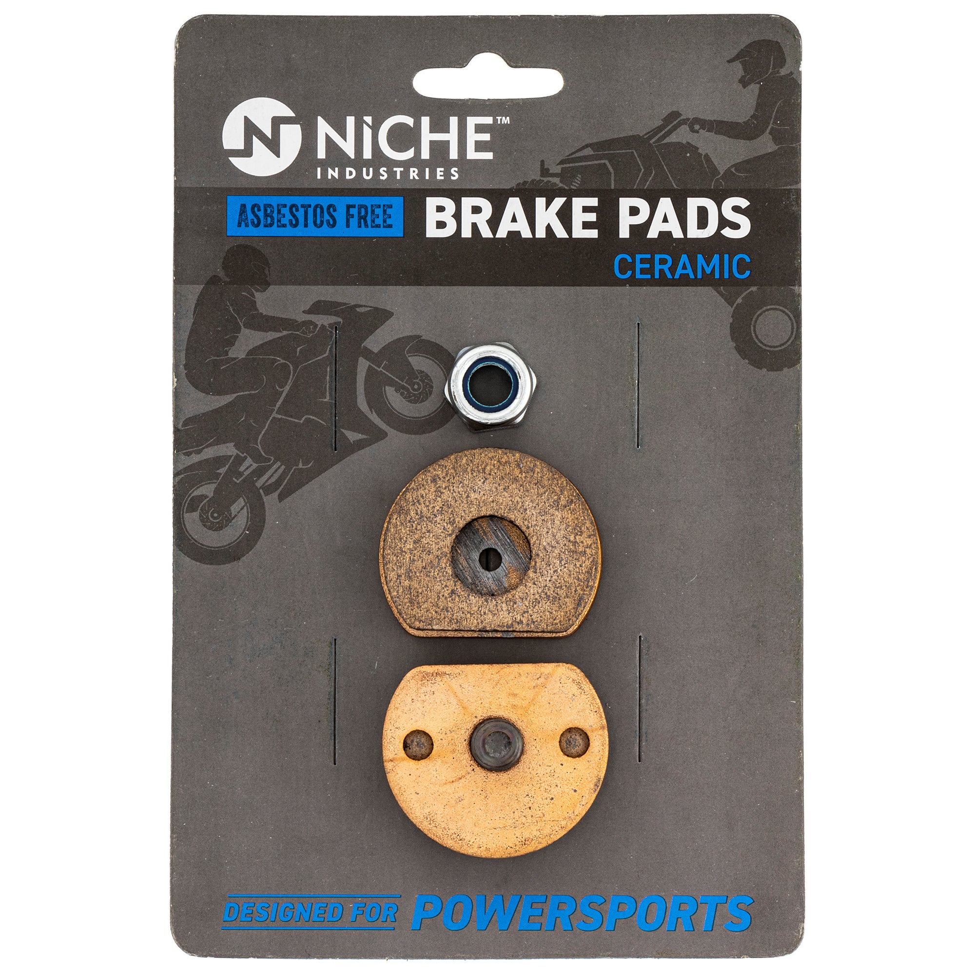Rear Ceramic Brake Pad Set for BRP Can-Am Ski-Doo Sea-Doo Tundra Touring Summit Skandic NICHE 519-KPA2693D