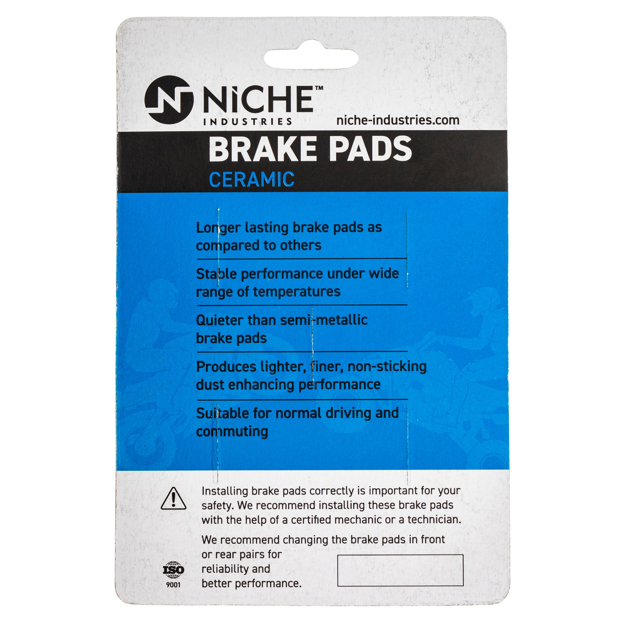 NICHE 519-KPA2694D Rear Ceramic Brake Pad Set 2-Pack for BRP Can-Am