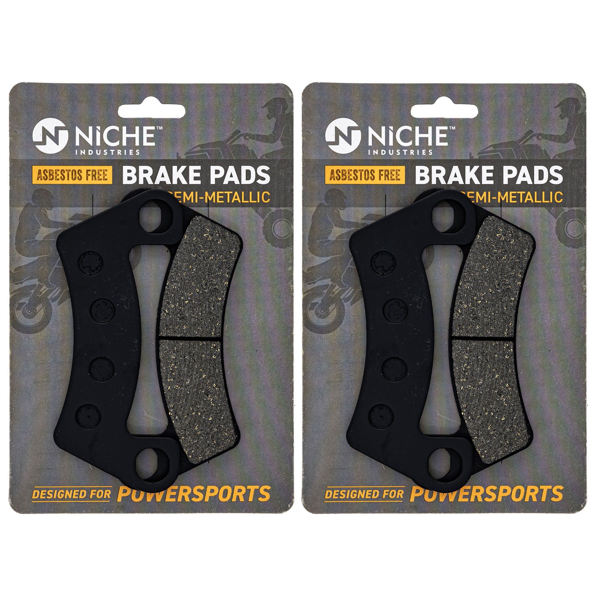 NICHE 519-KPA2607D Brake Pad Set 2-Pack for Stampede Havoc