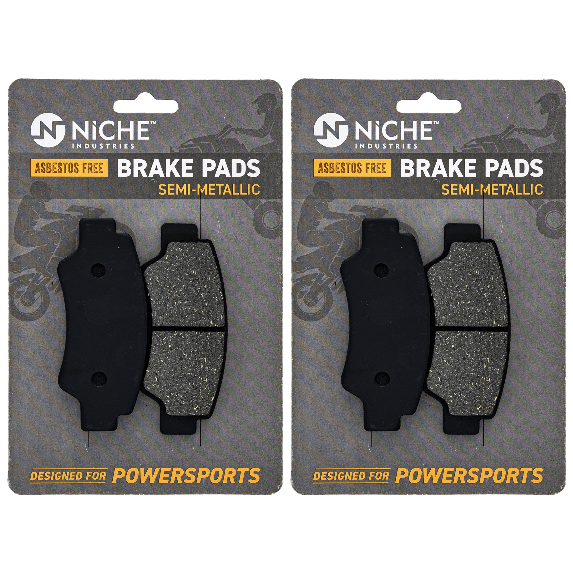 NICHE 519-KPA2619D Brake Pad Set 2-Pack for ZFORCE UFORCE CFORCE