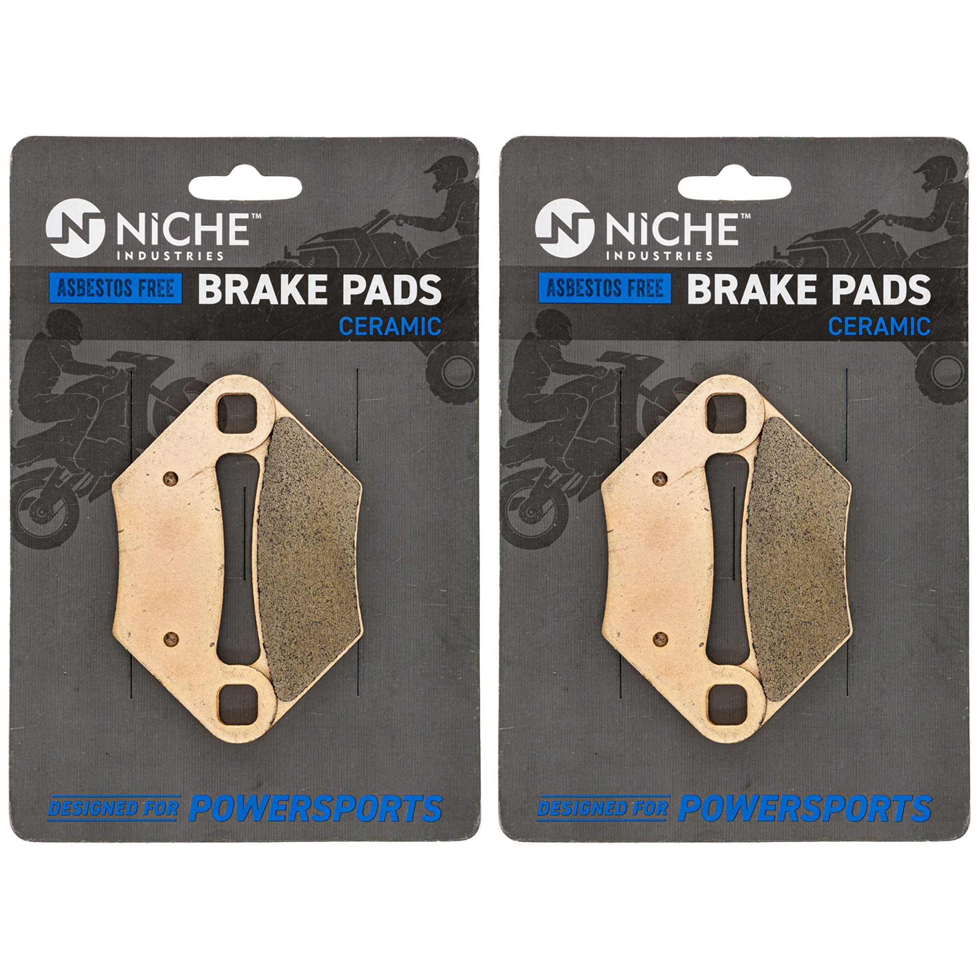 NICHE 519-KPA2724D Brake Pad Set 2-Pack for Sportsman Scrambler