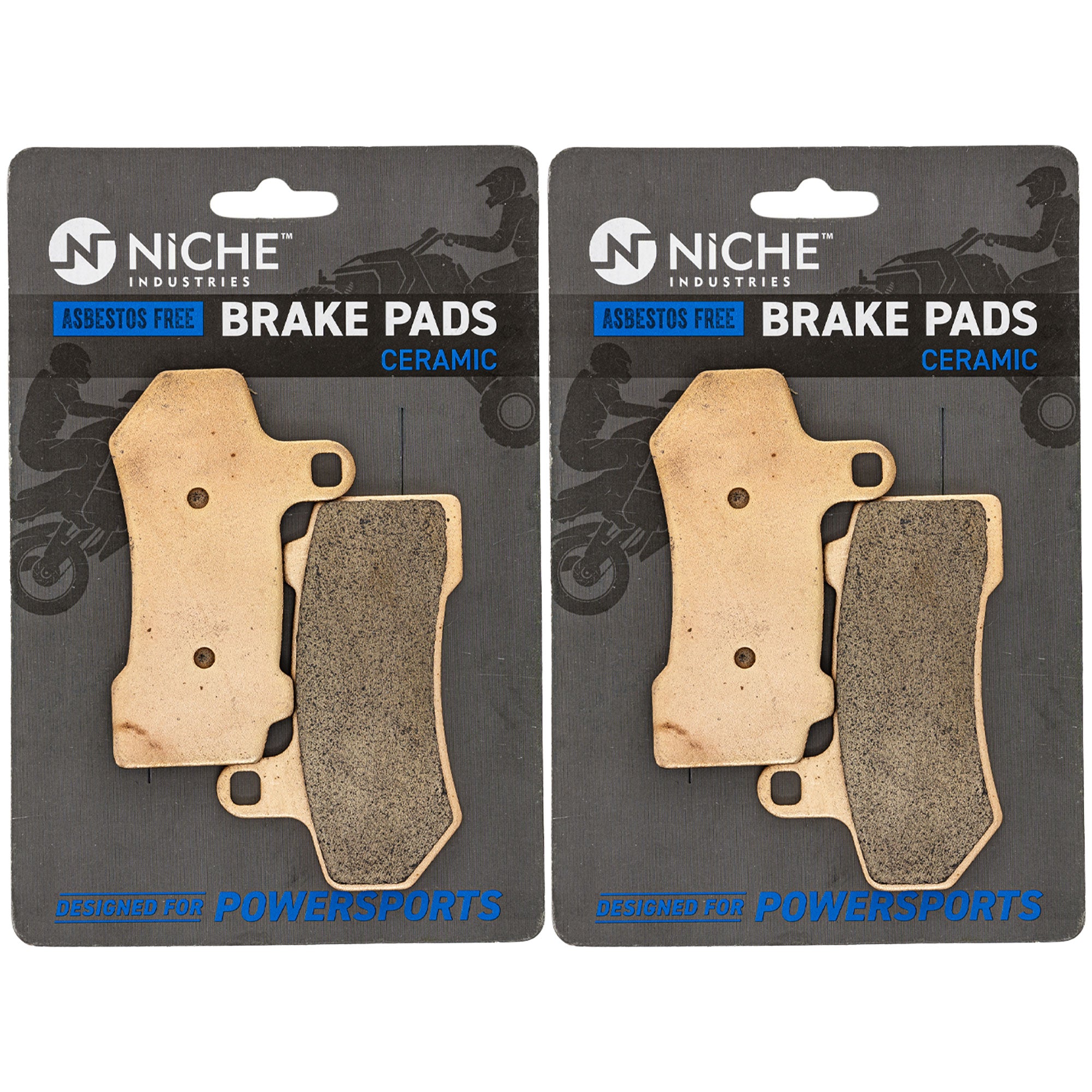 NICHE 519-KPA2729D Brake Pad Set 2-Pack for V-Rod Ultra Tri Street