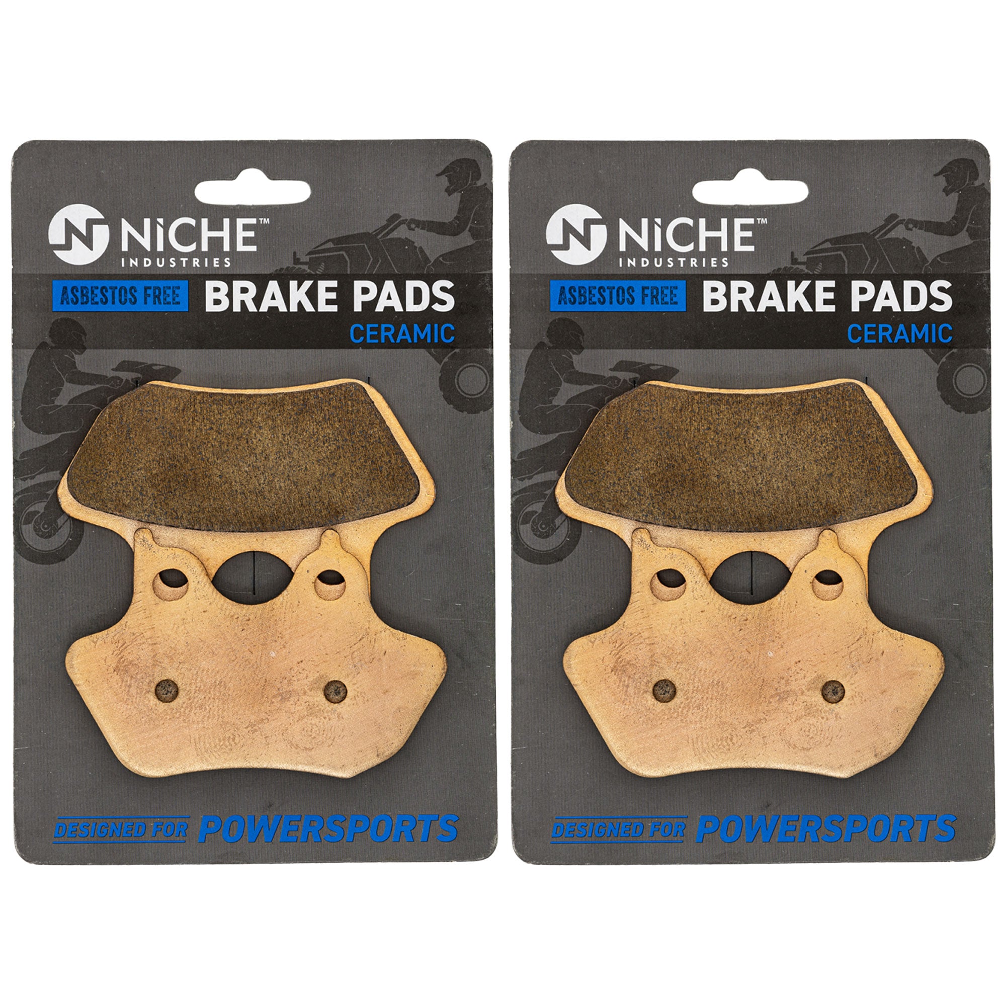 NICHE 519-KPA2720D Brake Pad Set 2-Pack for V-Rod Street Sportster