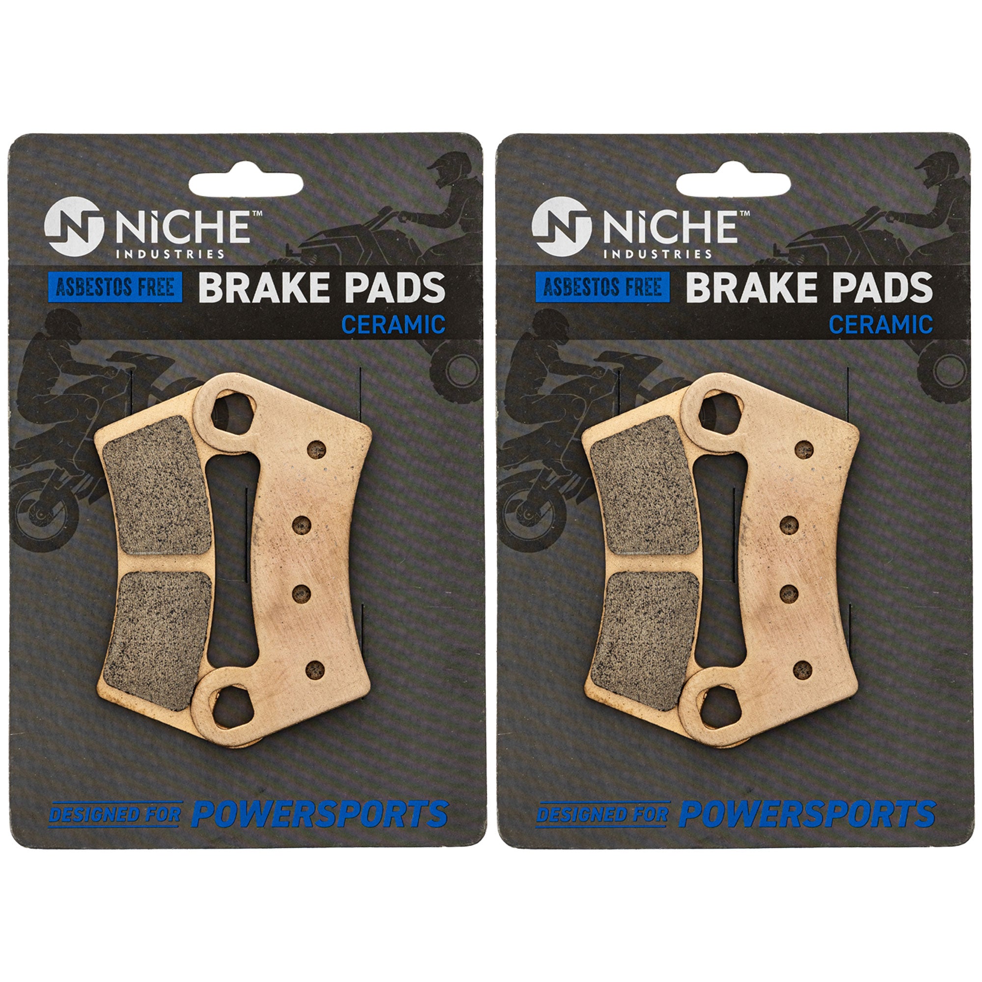 NICHE 519-KPA2721D Brake Pad Set 2-Pack for Xpedition Trail Sportsman