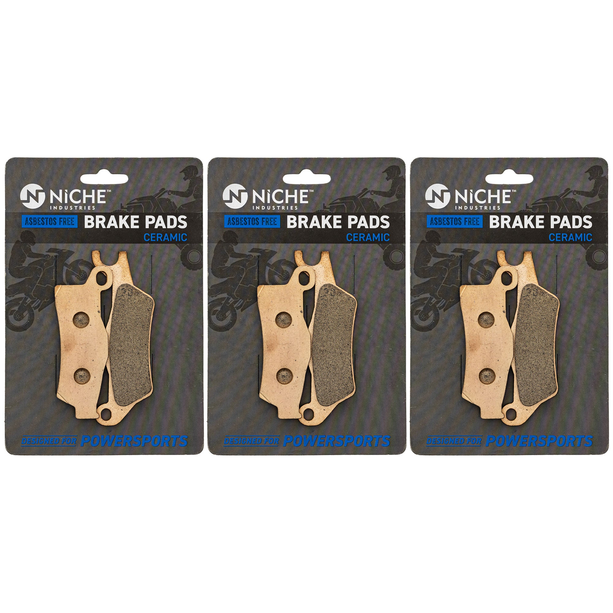 NICHE 519-KPA2732D Brake Pad Set 3-Pack for Renegade Outlander