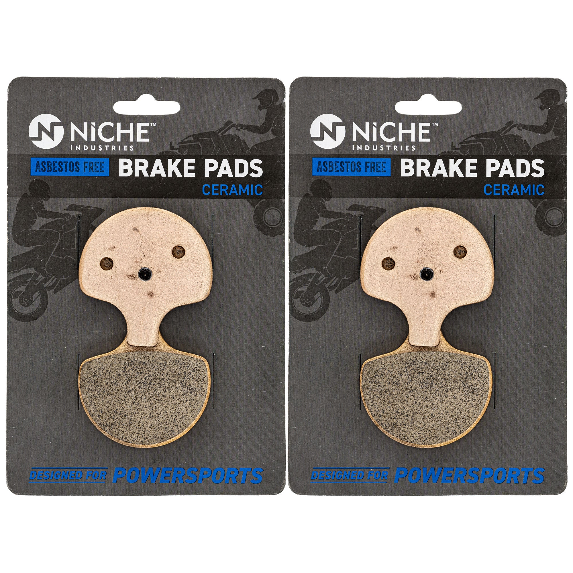NICHE 519-KPA2733D Brake Pad Set 2-Pack for XR1000 Tour Sportster