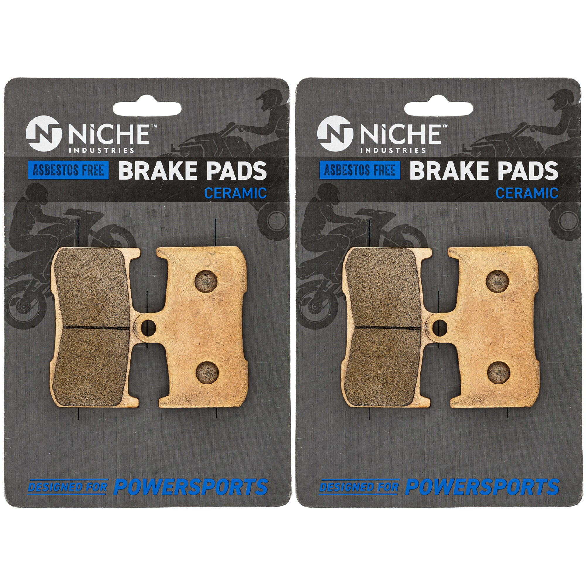 NICHE 519-KPA2747D Brake Pad Set 2-Pack for Z800 Z1000 Vegas Tiger