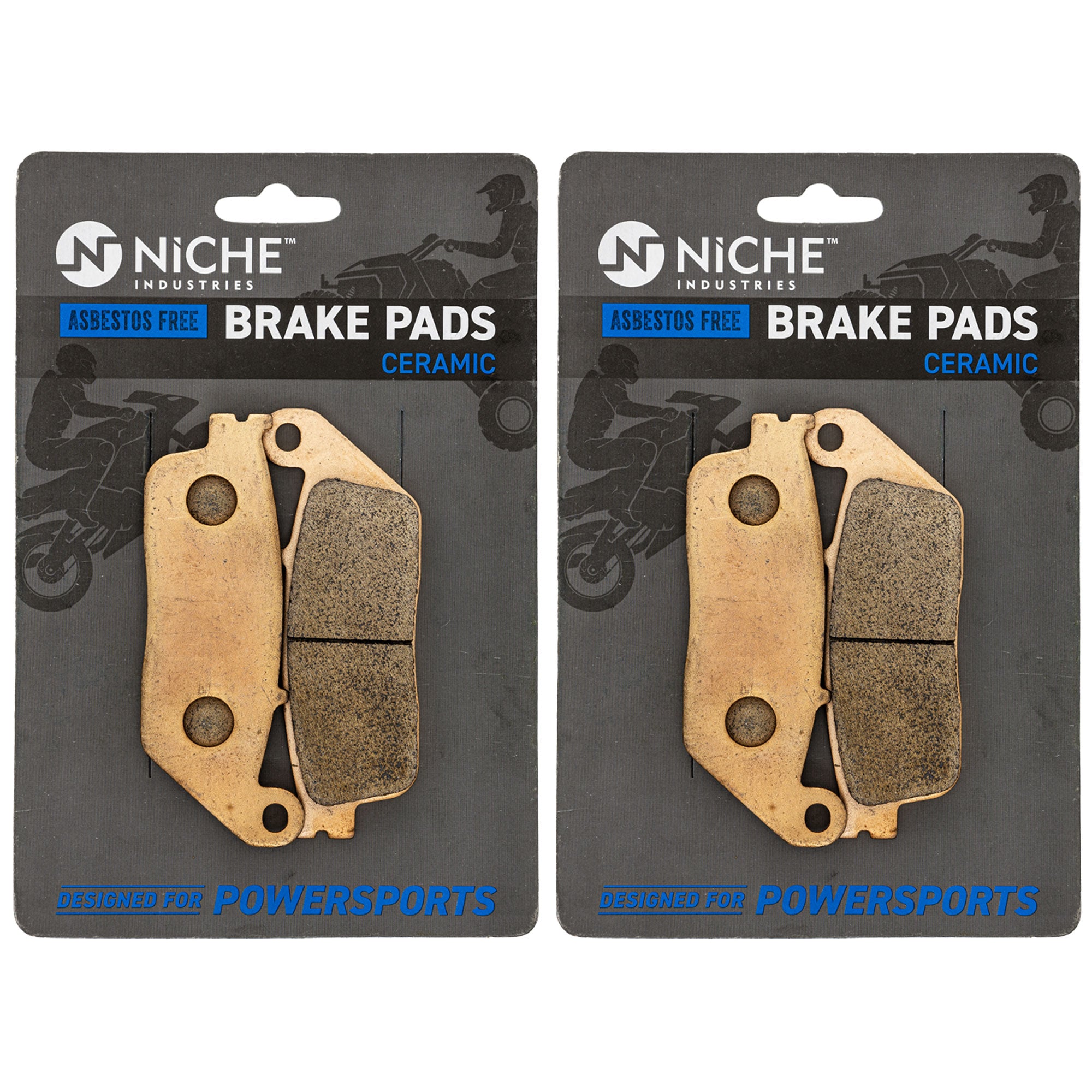 NICHE 519-KPA2748D Brake Pad Set 2-Pack for Z650 VTX1300T VTX1300S