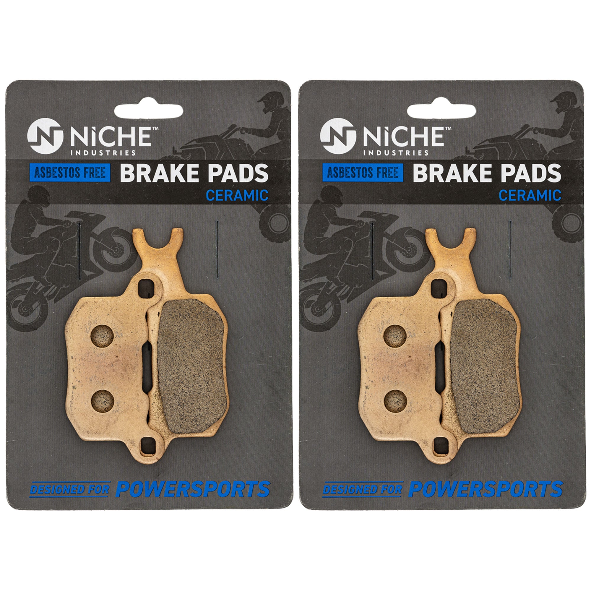 NICHE 519-KPA2753D Brake Pad Set 2-Pack for Traxter Defender