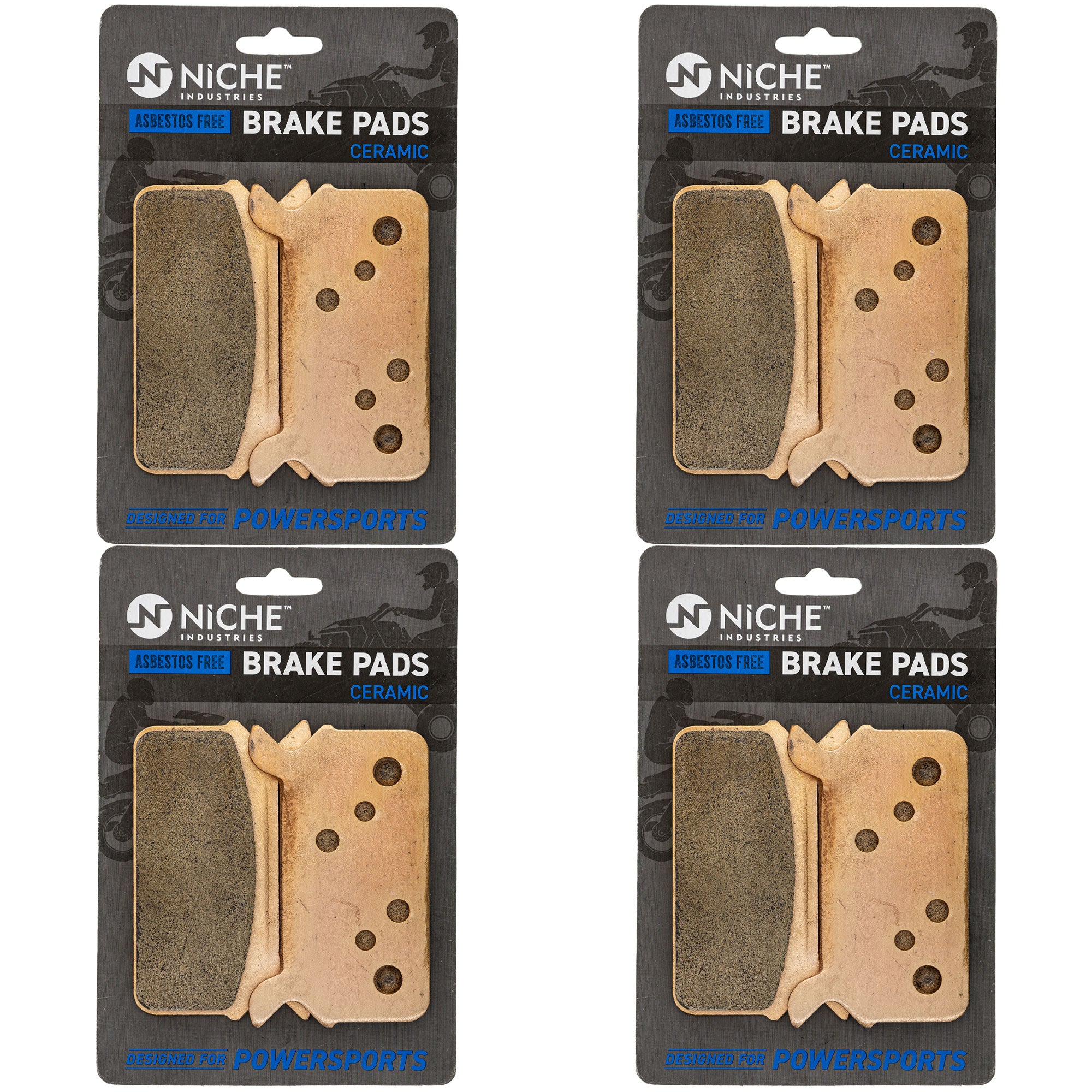 NICHE 519-KPA2754D Brake Pad Set 4-Pack for XCR XCF XC WideTrak