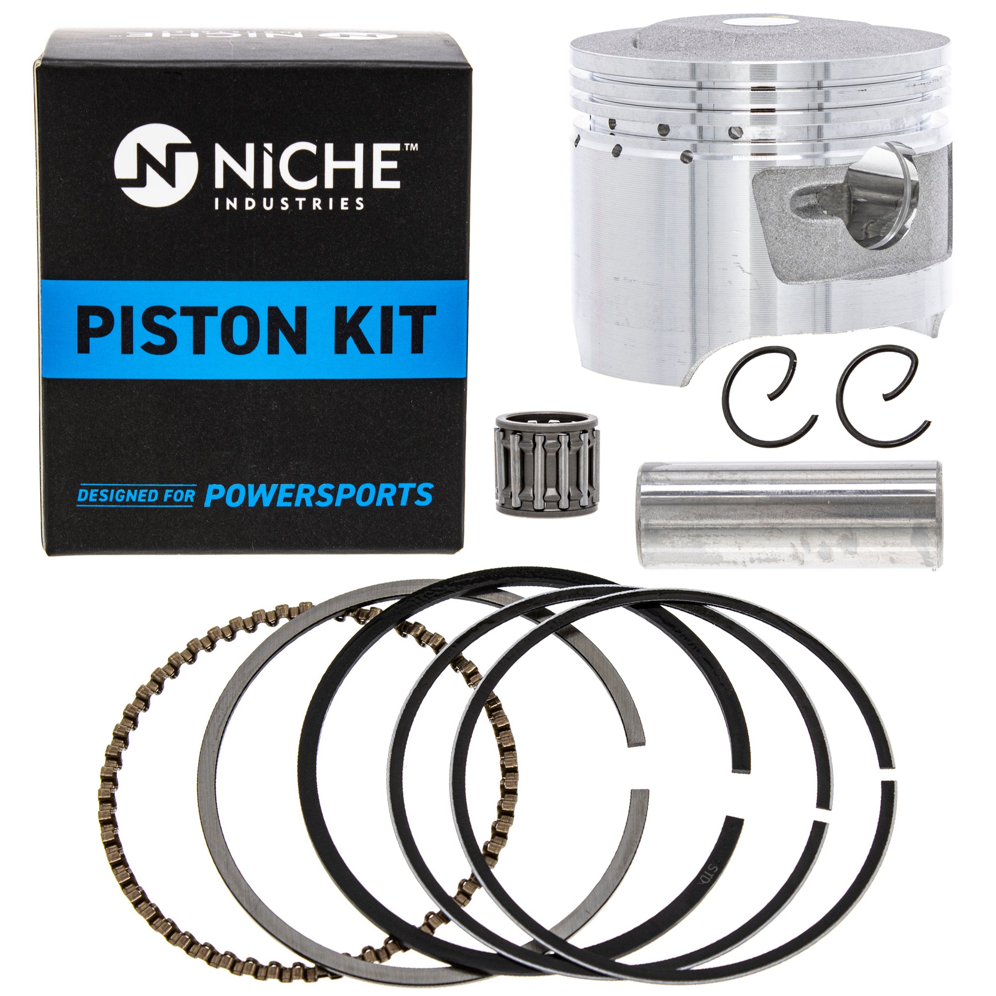 Piston Kit for Yamaha Raptor Grizzly Badger 55X-11638-00-00 55X-11636-00-00 NICHE 519-KPS2228T