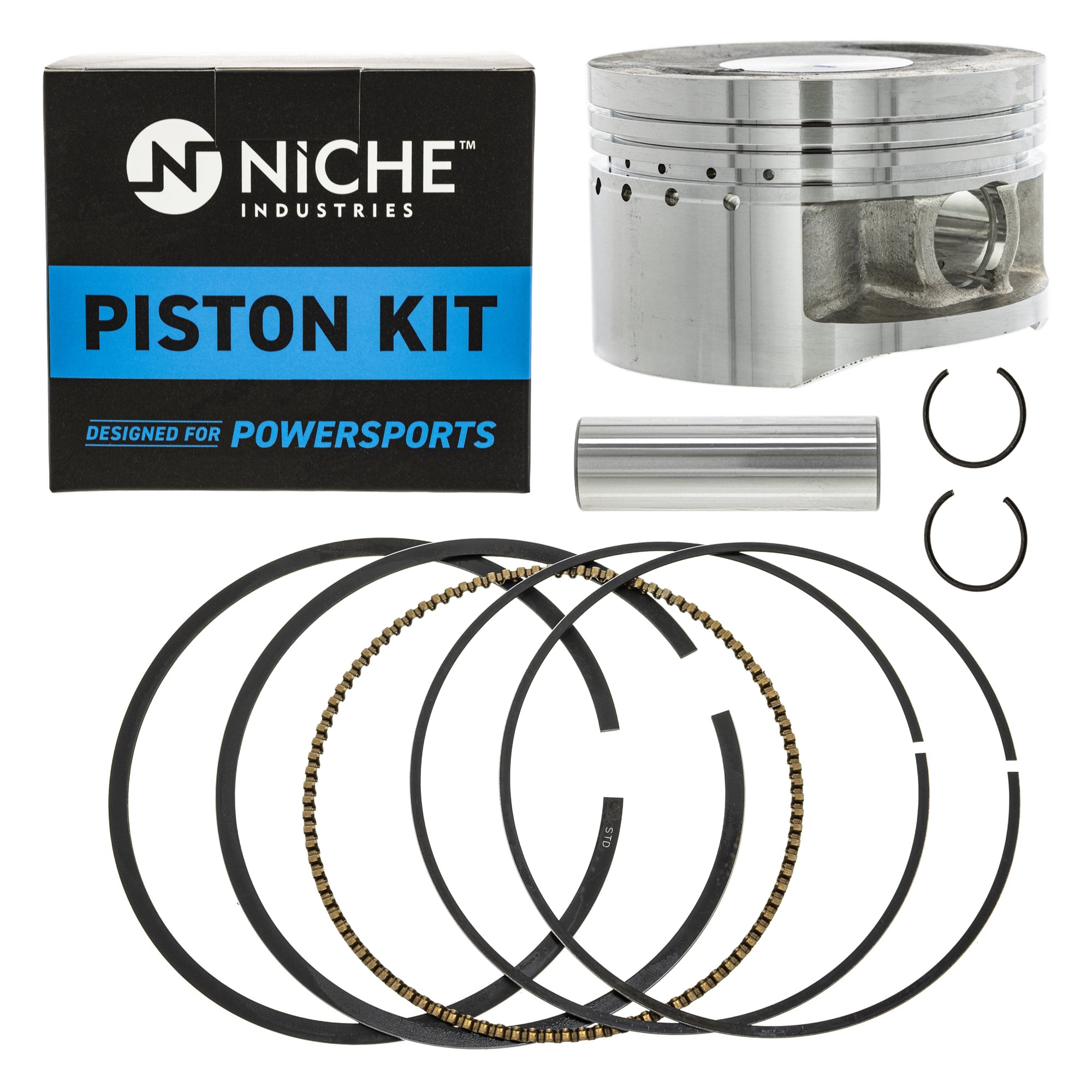 Piston Kit for Yamaha Wolverine Warrior Raptor Moto 4GB-11610-20-00 4GB-11610-00-00 NICHE 519-KPS2220T