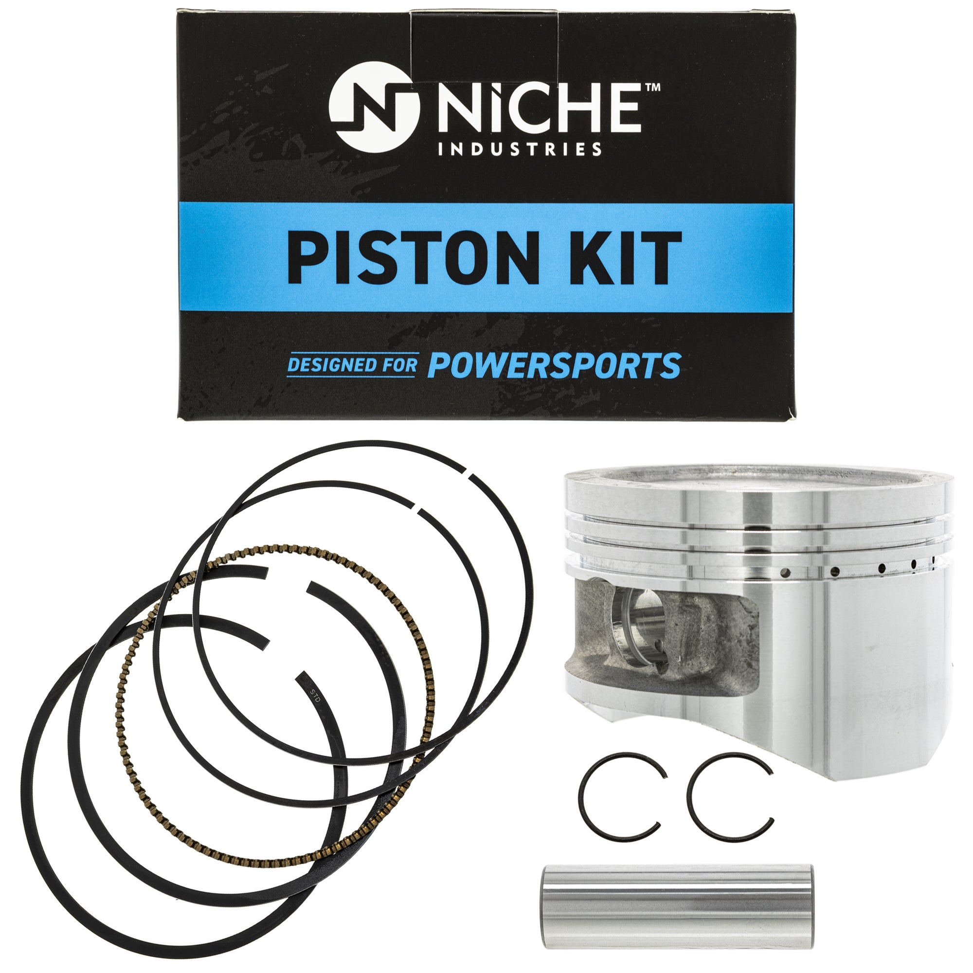 Piston Kit for Yamaha Kodiak Grizzly Big 4GB-11638-00-00 4GB-11636-00-00 4GB-11631-00-Y0 NICHE 519-KPS2221T