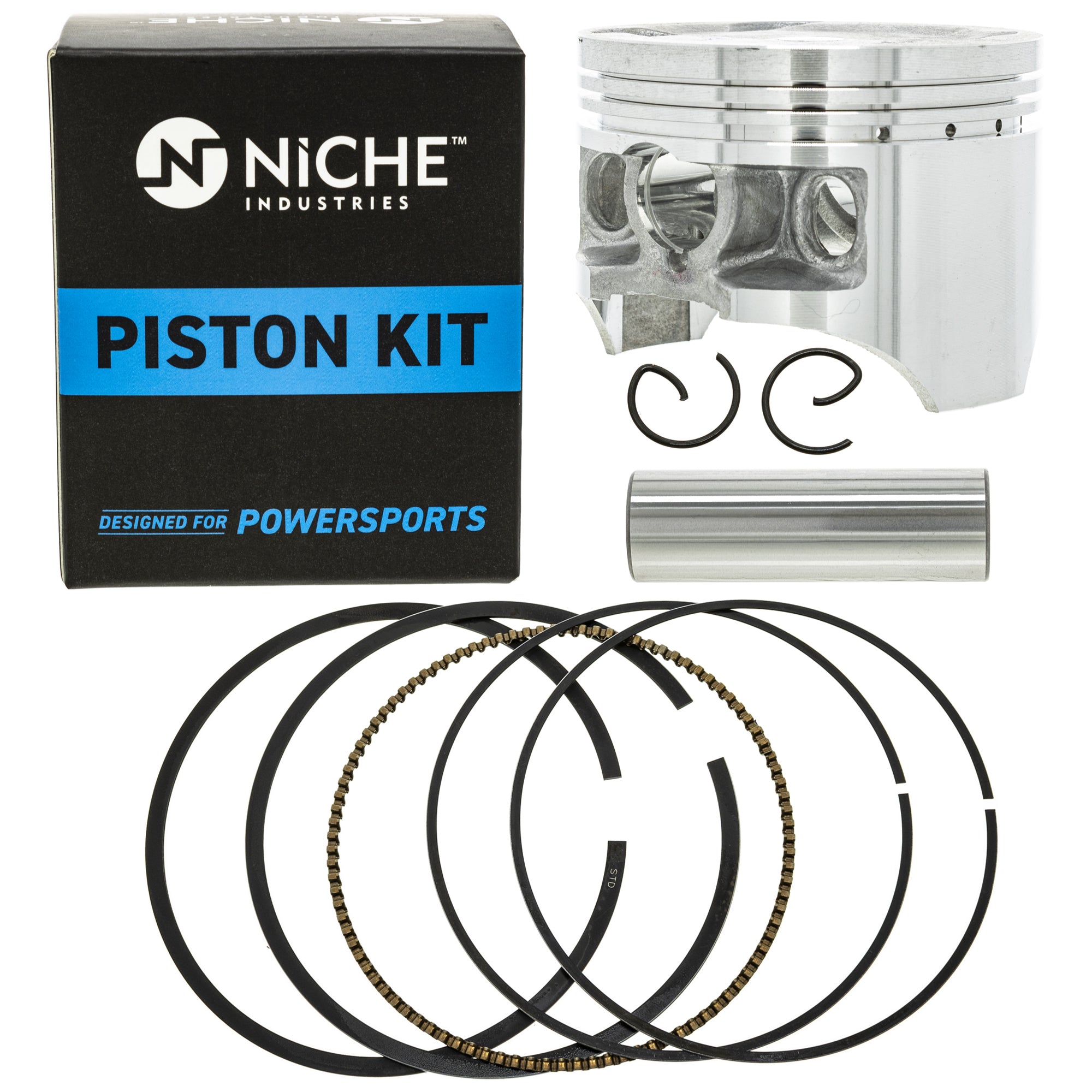 Piston Kit for Honda TRX300 SporTrax 13103-HM3-670 13102-HM3-670 13101-HM3-670 NICHE 519-KPS2259T
