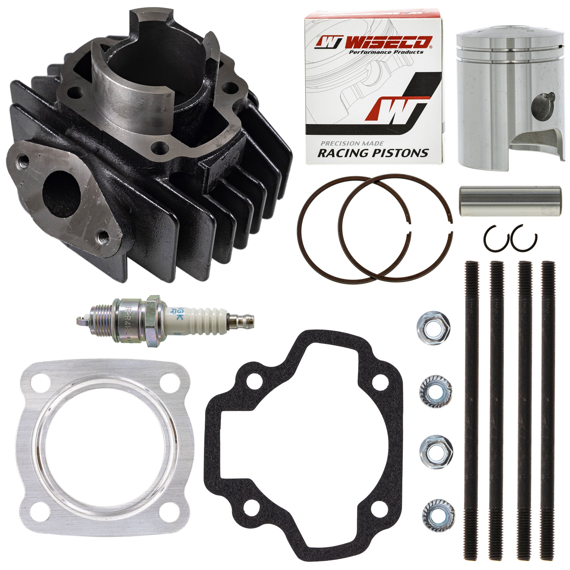 Cylinder Piston Gasket Stud Spark Plug Kit for zOTHER Yamaha Suzuki Kawasaki PW50 Champ NICHE MK1012021