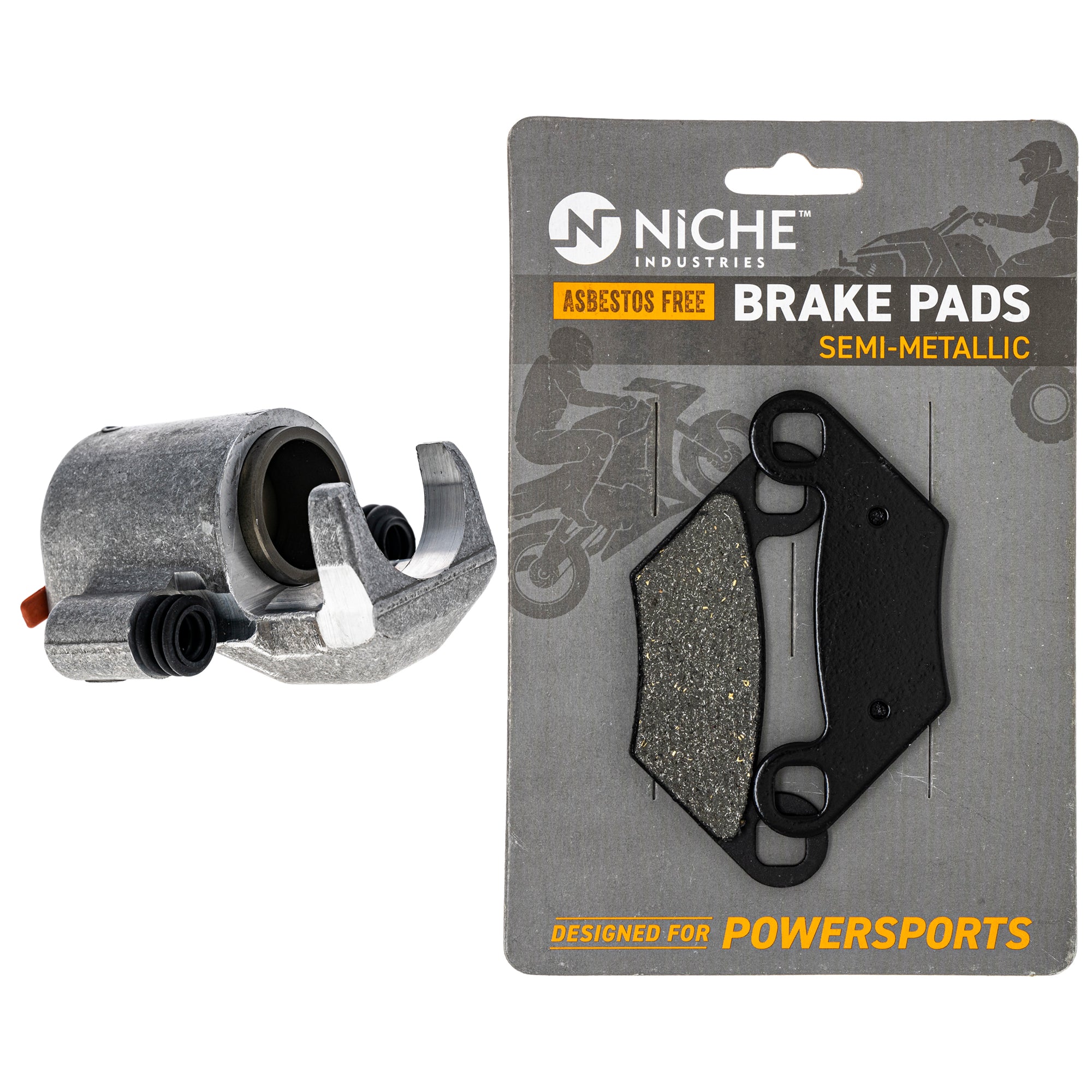 Brake Caliper & Pads Kit for Polaris Sportsman Scrambler 2203628 2204088 2205606 1912408 NICHE MK1001120